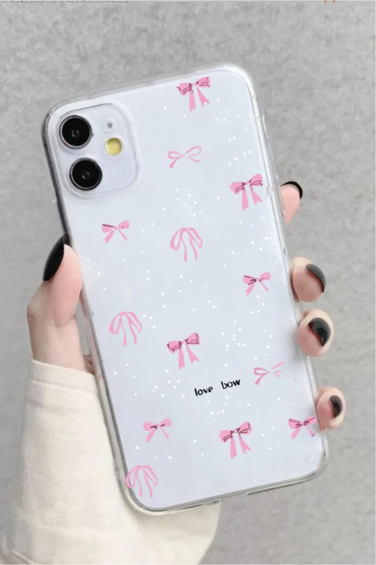 LUXKLAS iphone 11 kurdale baskılı darbeye karşı dayanıklı şeffaf kılıf