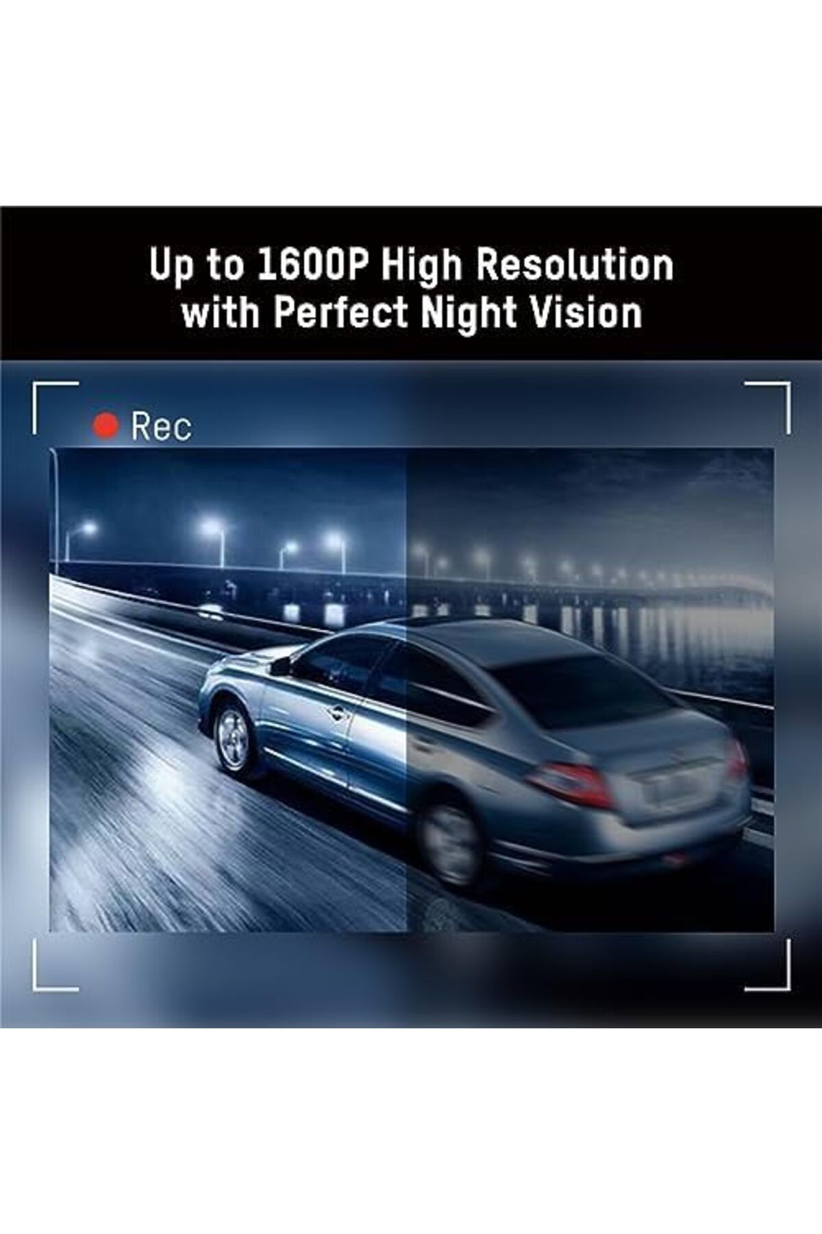 Hikvision-F6PRO Car Camera - Easy Installation - High Resolution with Wide Angle Lens 130° - F1.6 A 7