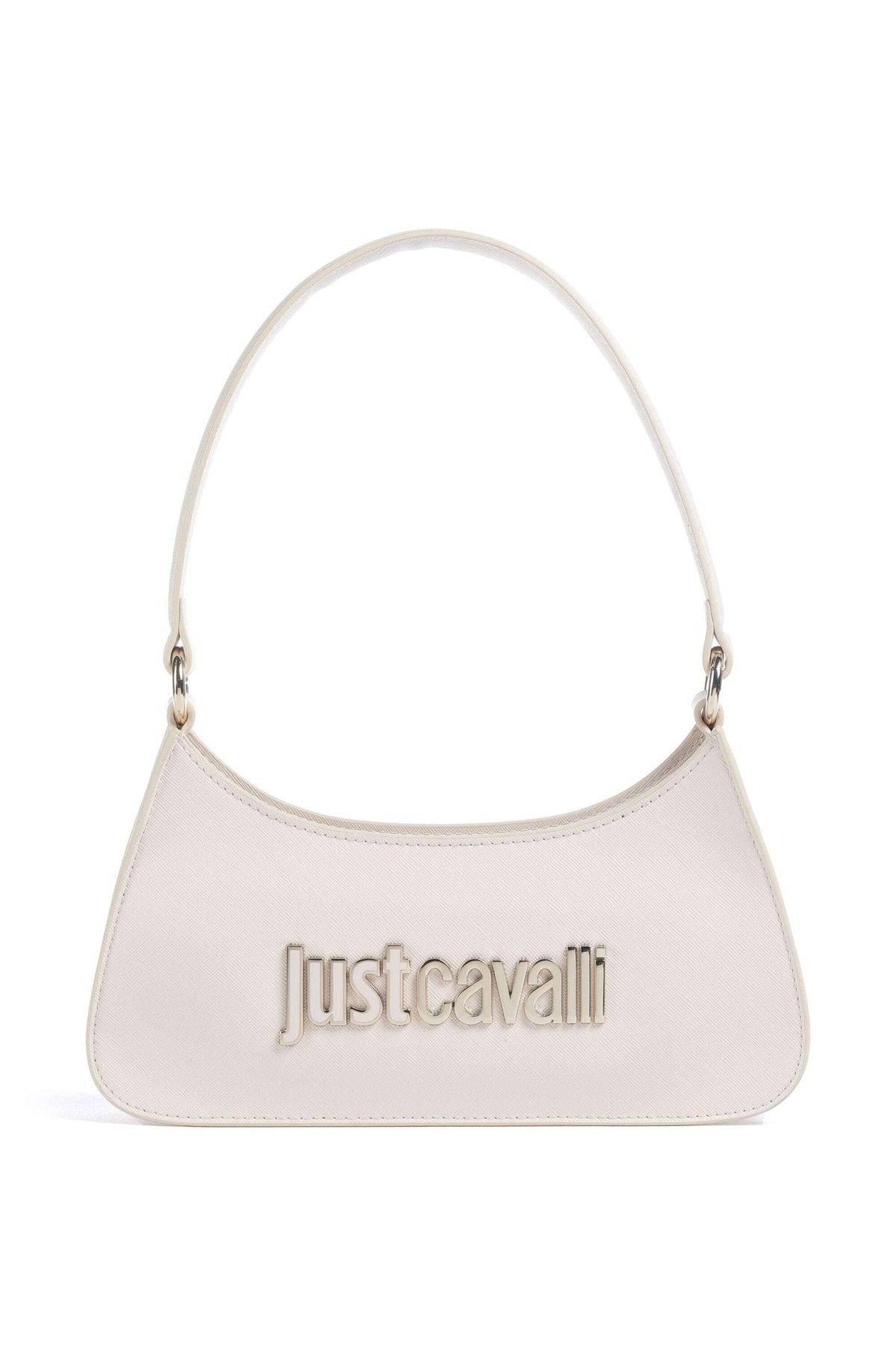 Just Cavalli Kadın Jc Yazı Logo Omuz Çanta - Bej