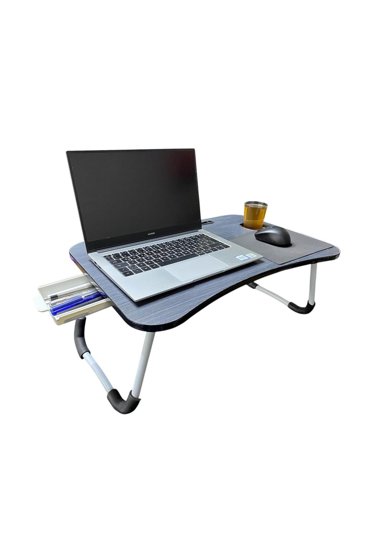 Oxy Çekmeceli Katlanır Laptop Sehpası, Tablet Sehpası, Ders Çalışma Masası