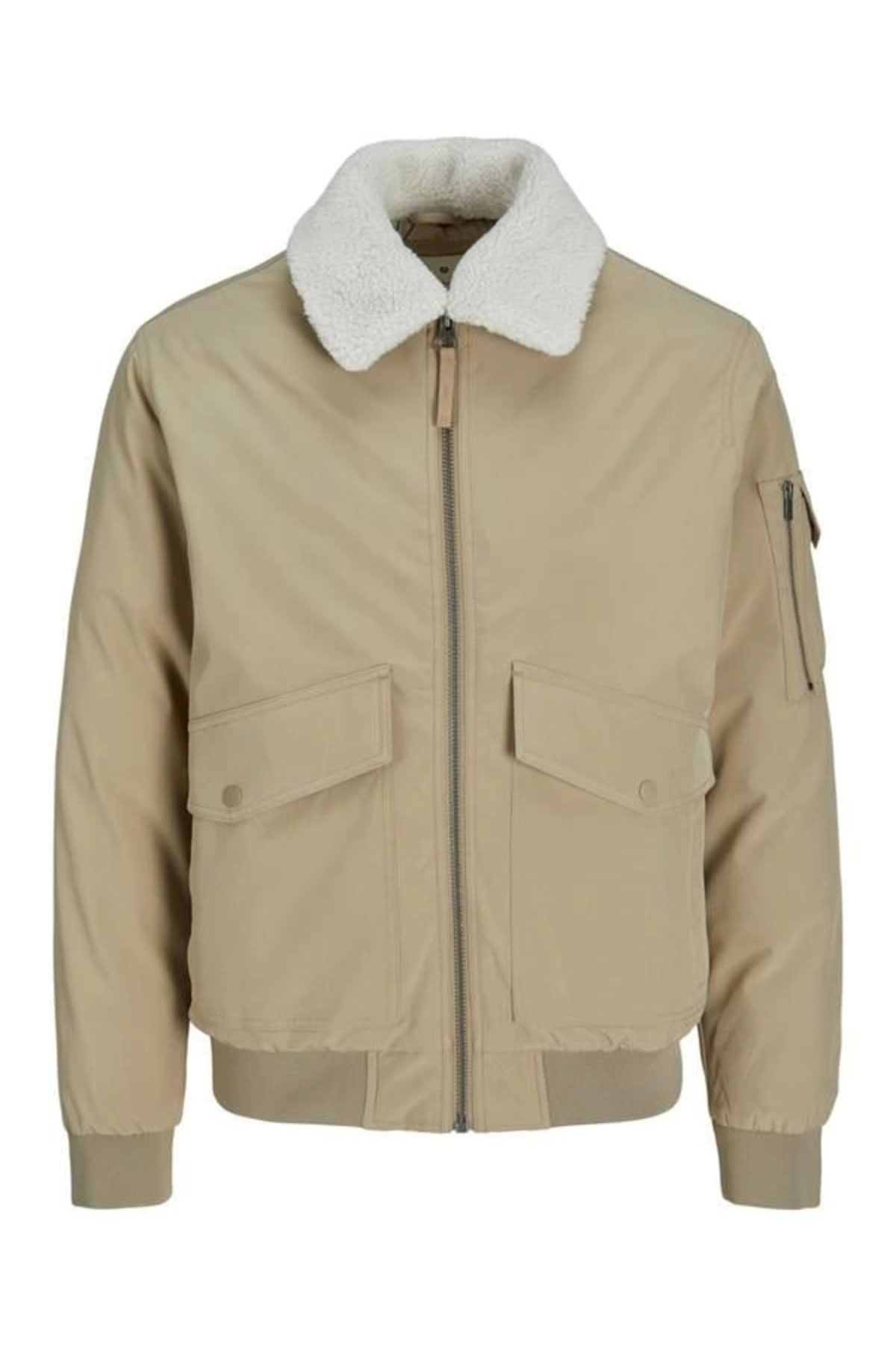 Lale Moda Kürklü Fonksiyonel Bomber Erkek Mont