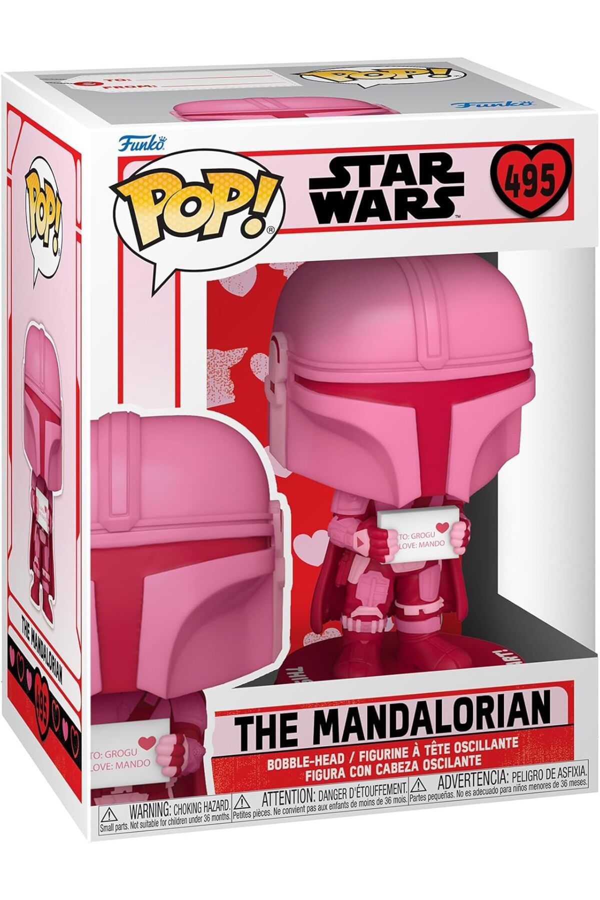 Funko Pop! Valentines, The Mandalorian Vinil Koleksiyon Figürü, 9,5 cm