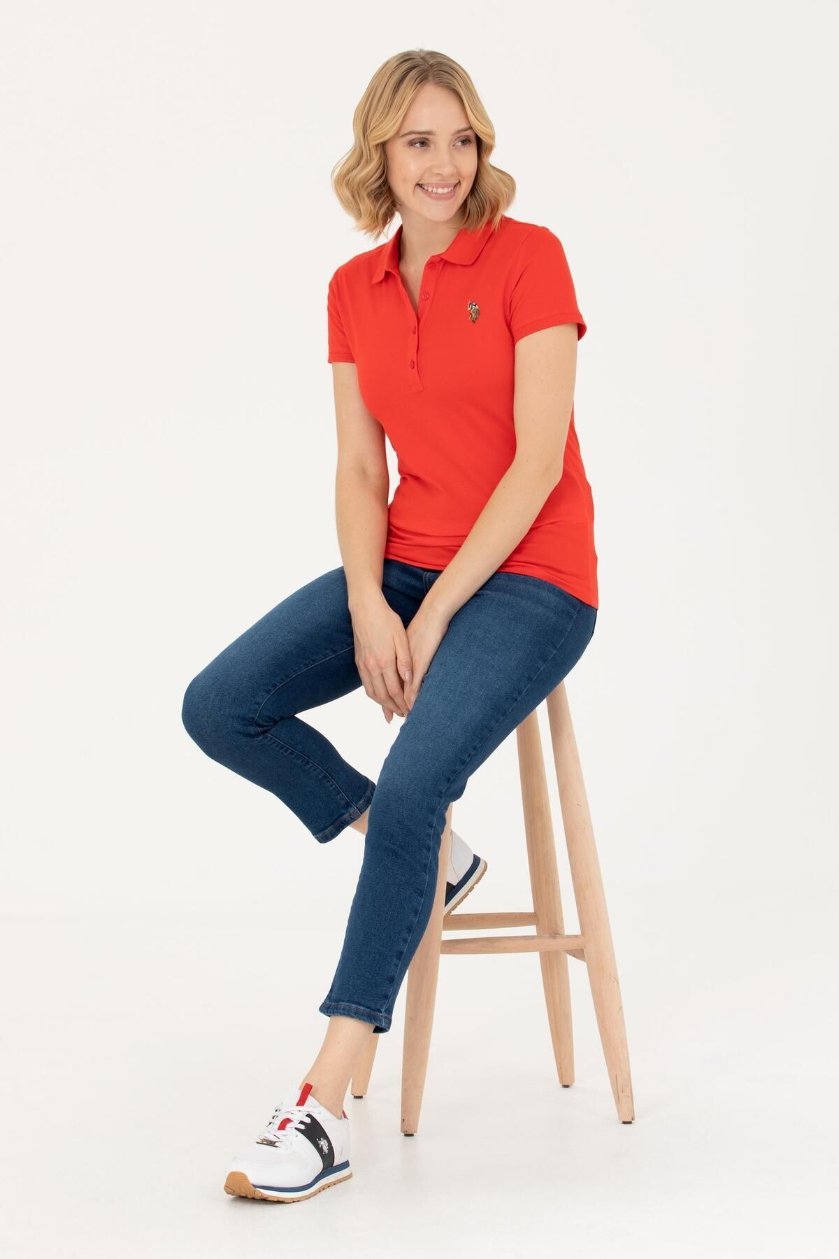 U.S. Polo Assn. Kadın Polo Yaka Tişört 1567927