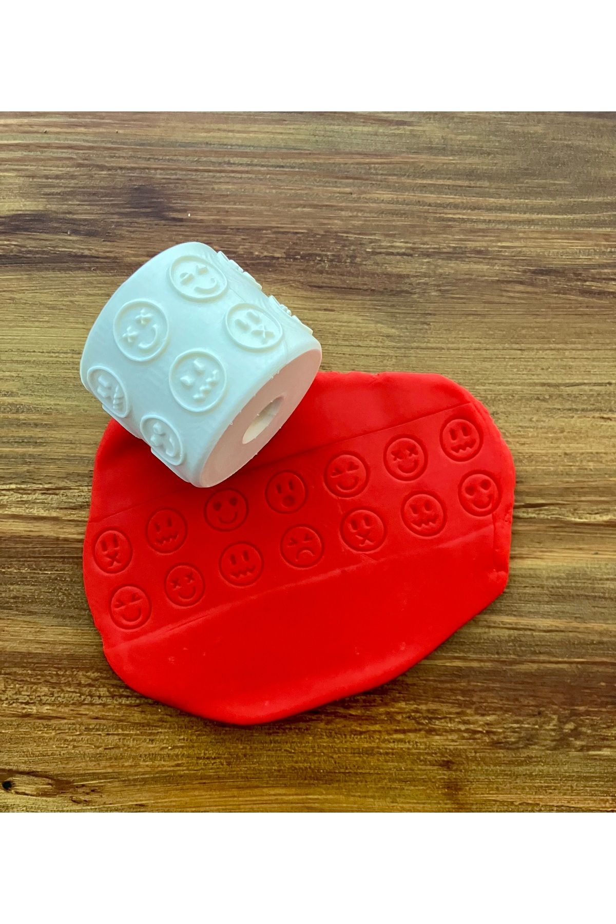 Volala Emojiler Polimer Kil / Seramik Çamuru Doku Rulosu