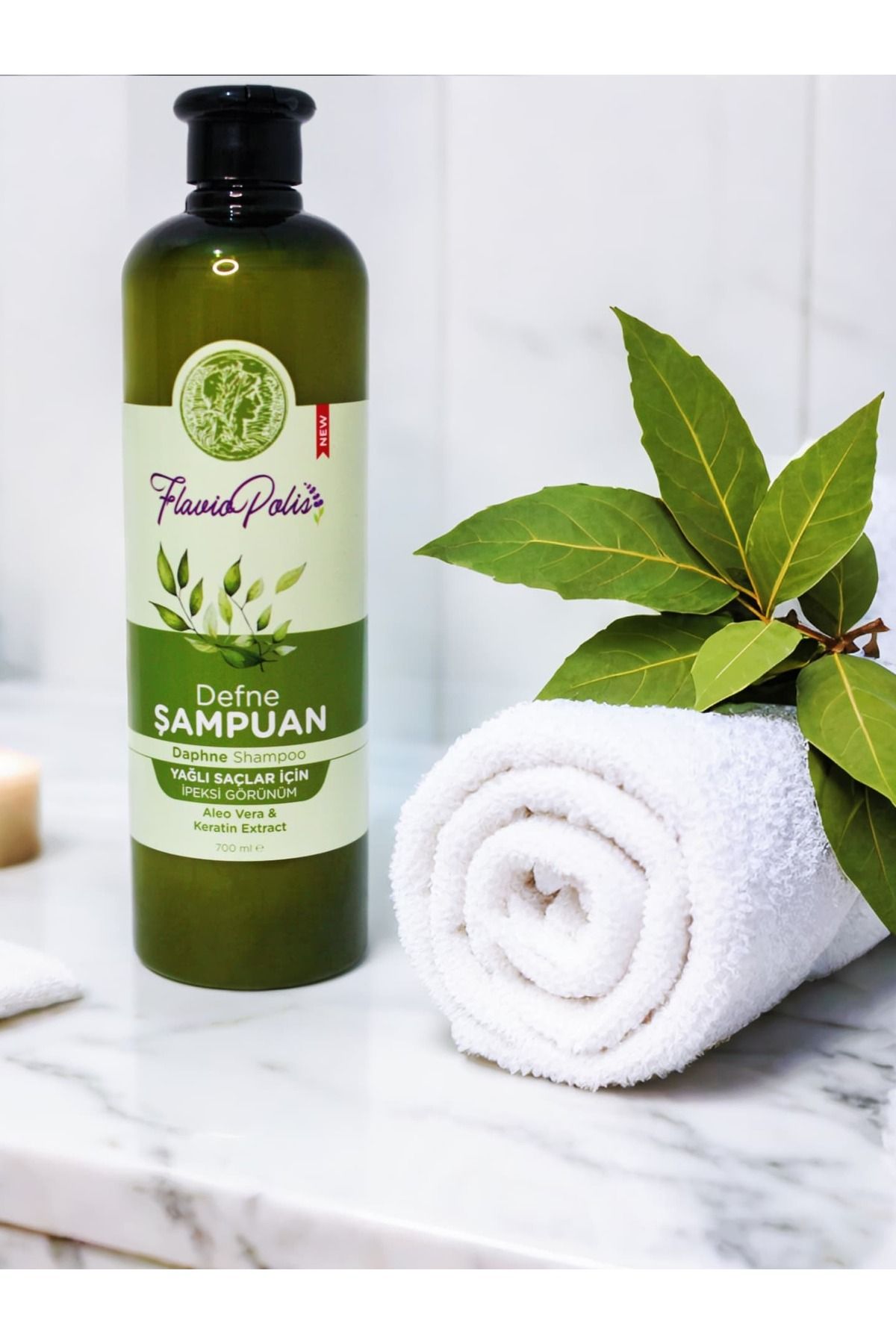 FLAVİOPOLİS FlavioPolis 700ml Defne Yağlı Saçlar İçin Bakım Şampuanı