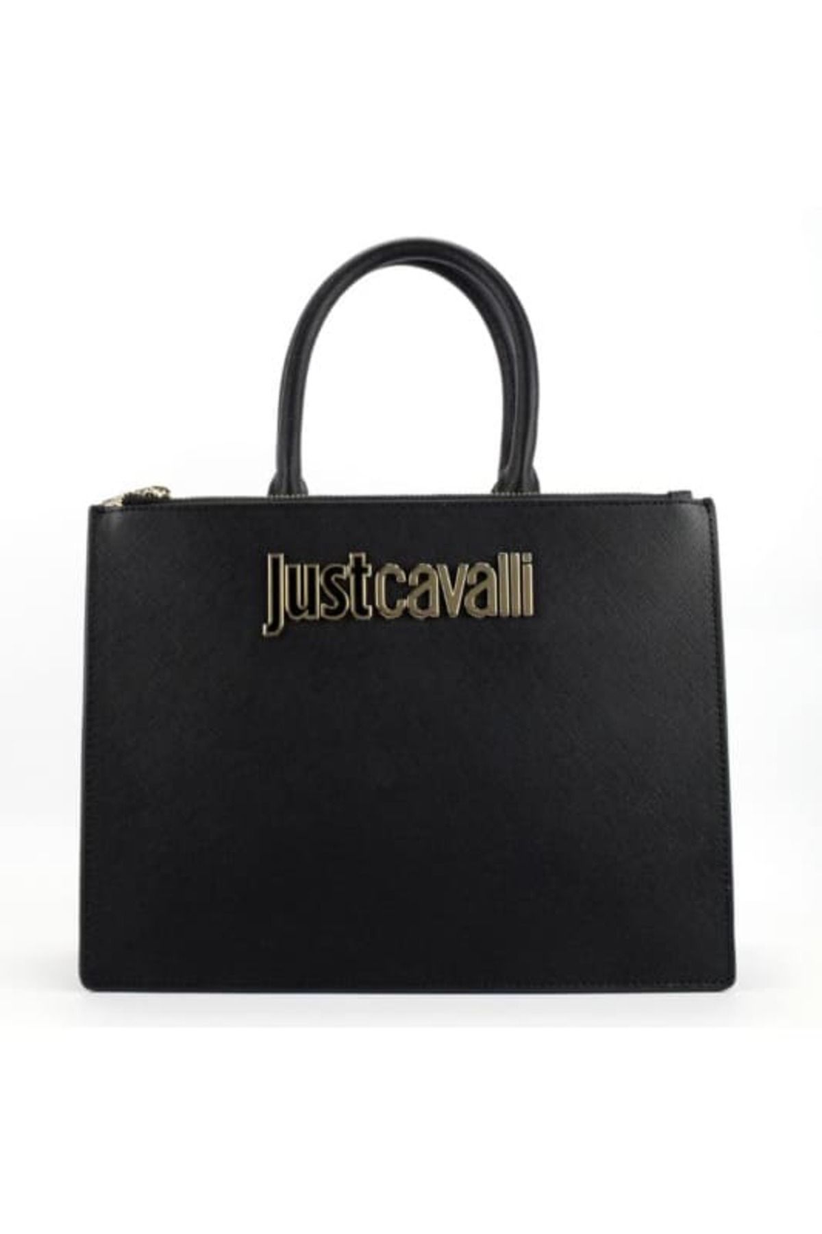 Just Cavalli Kadın Jc Yazı Logo Omuz Çantası - Siyah