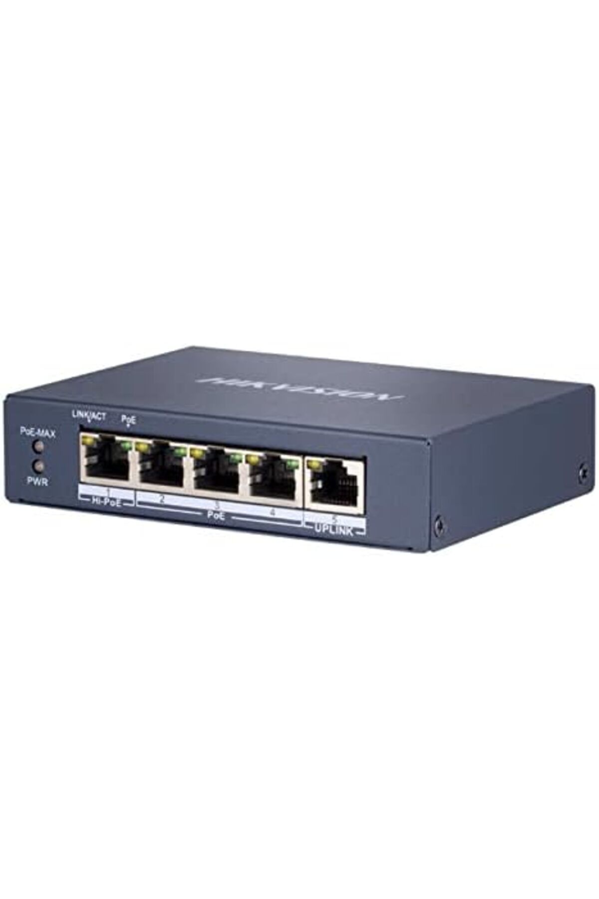 Hikvision-Gigabit Switch with 4 Ports from Hikvision, 1-Gigabit RJ45 Technology, Small Form-Factor Uplink Port 2