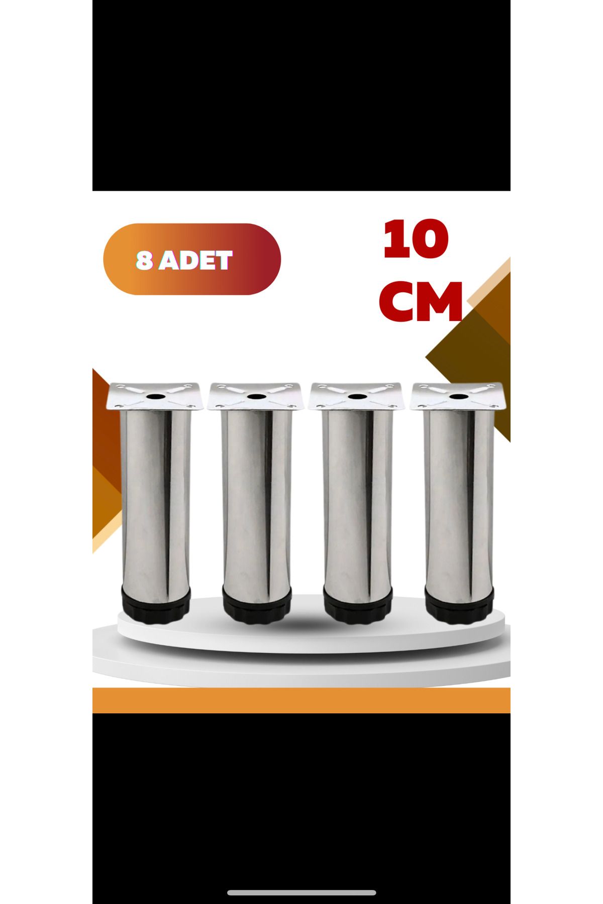 cocodeco 8 adet koltuk baza ayağı 10 cö