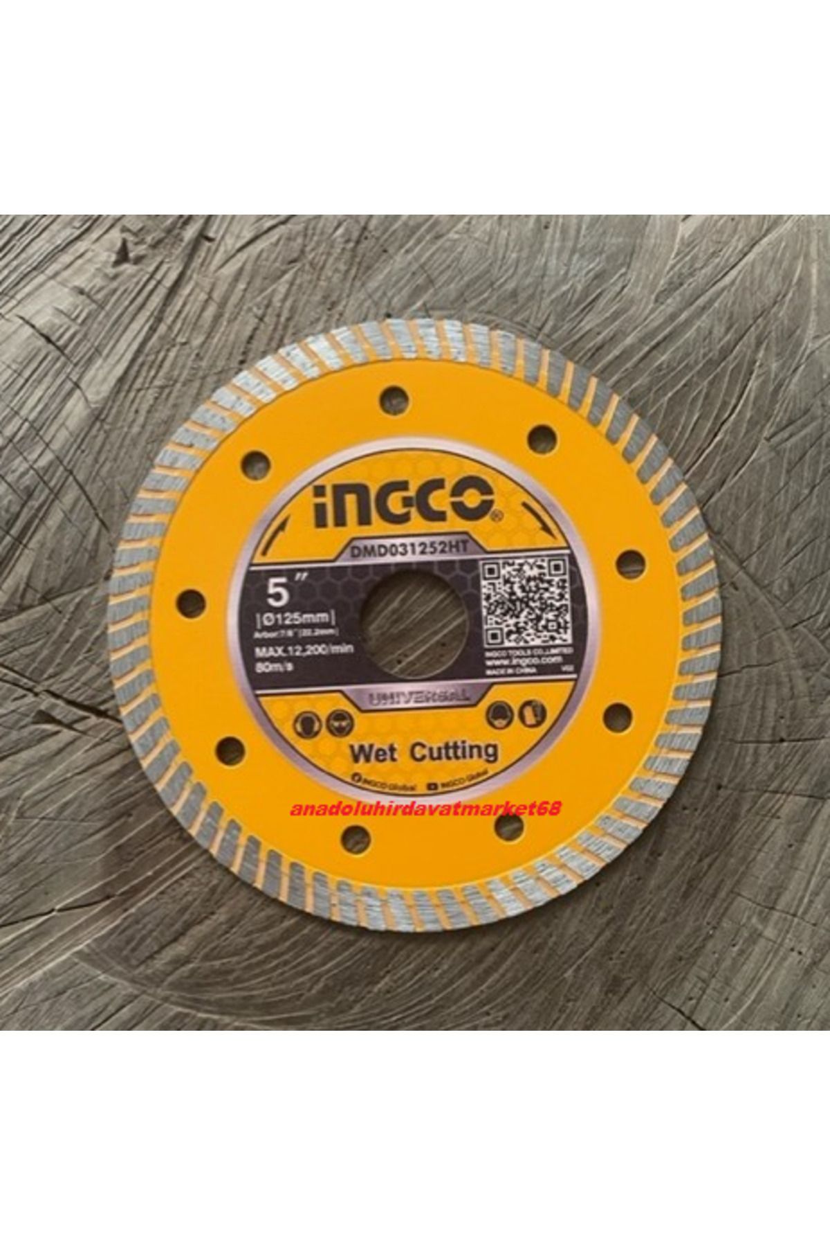 Ingco İNGCO 125MM TURBO ELMAS TESTERE BETON SERAMİK GRANİT KESİCİ TAŞ BİMS YTONG
