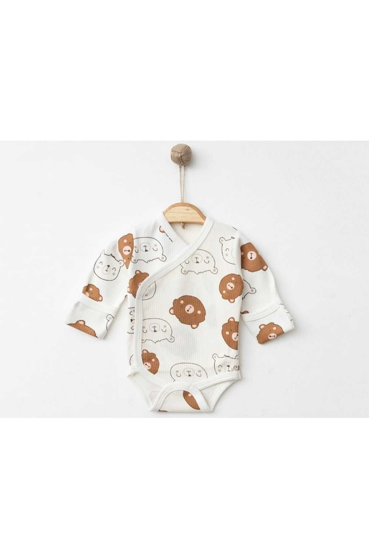 Nayinom Kids Ayıcık Desenli Uzun Kollu Body