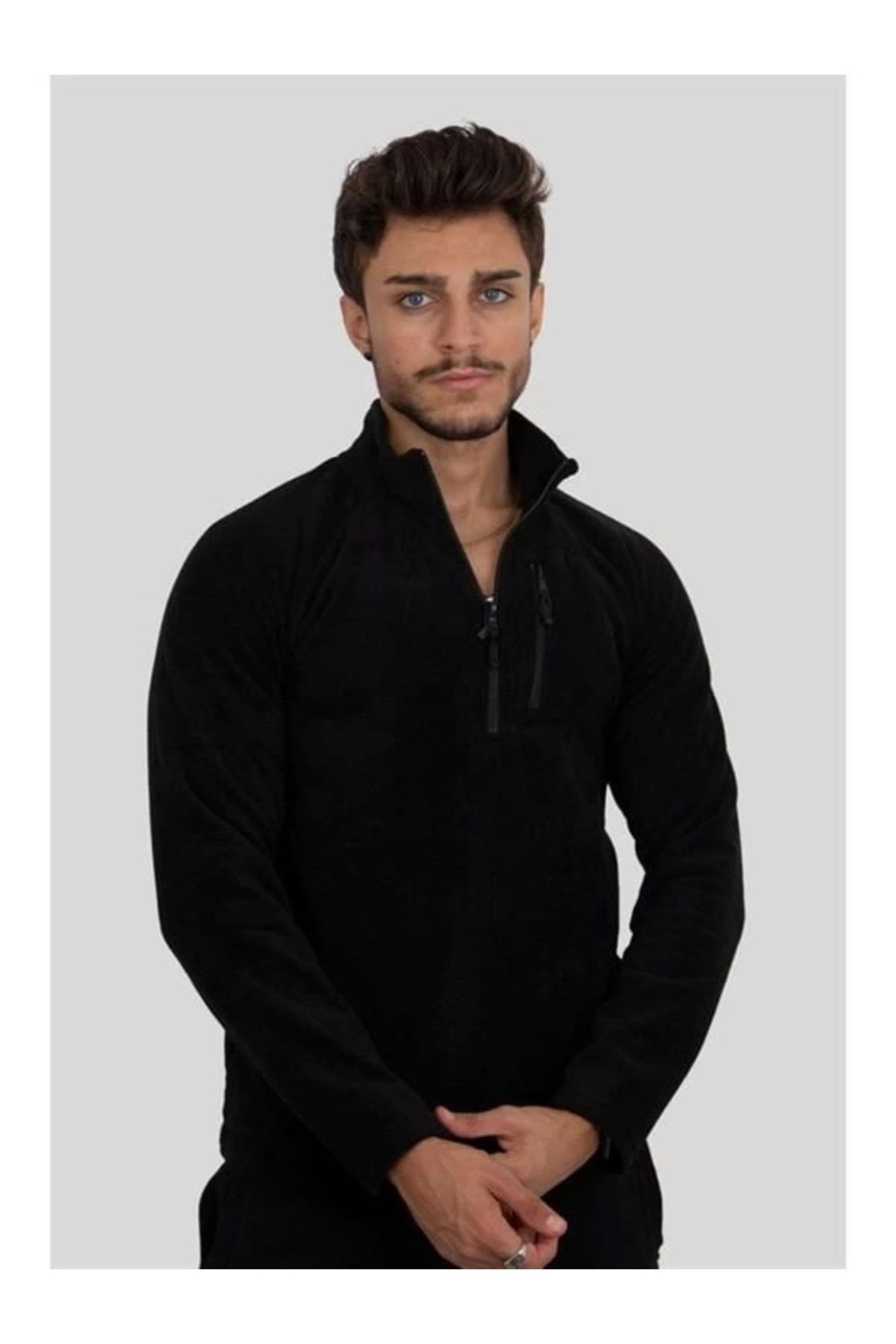 Lale Moda Yarım Fermuar Erkek Polar