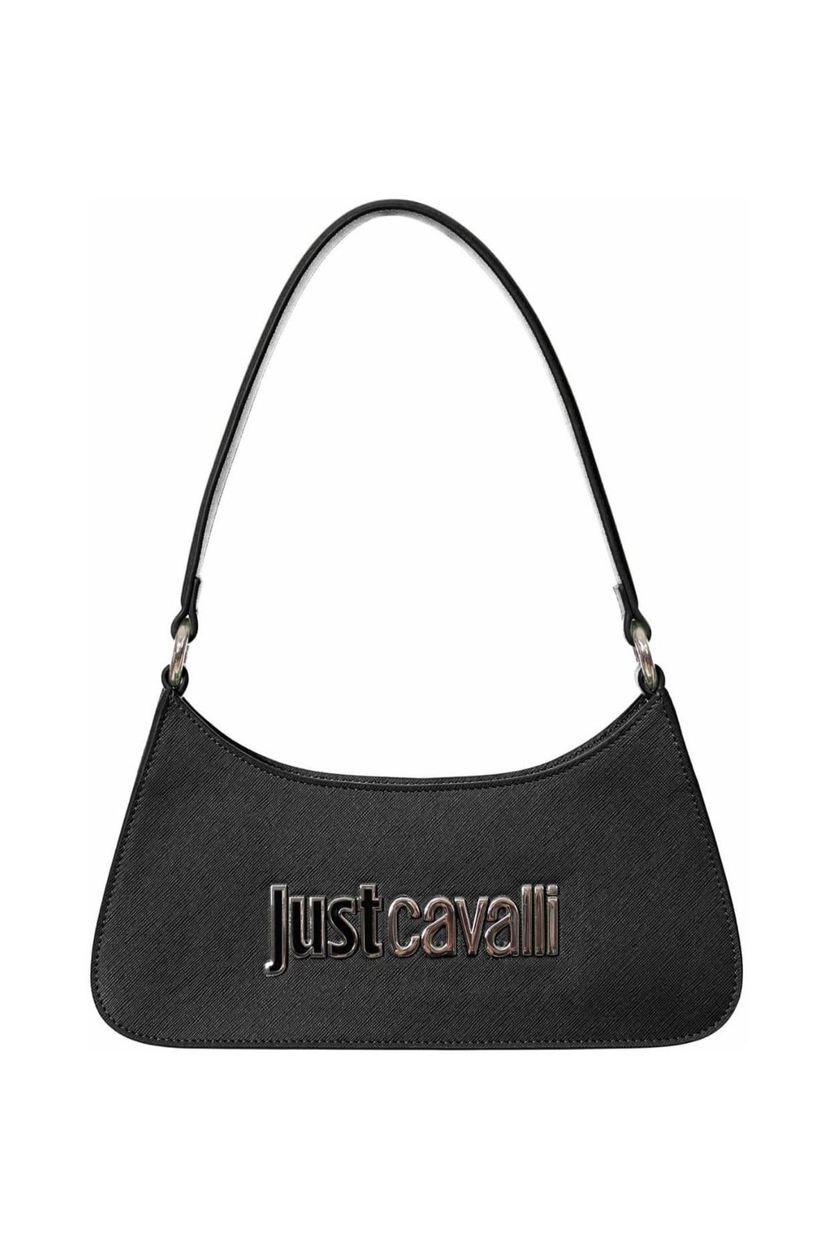 Just Cavalli Kadın Jc Yazı Logo Omuz Çanta - Siyah