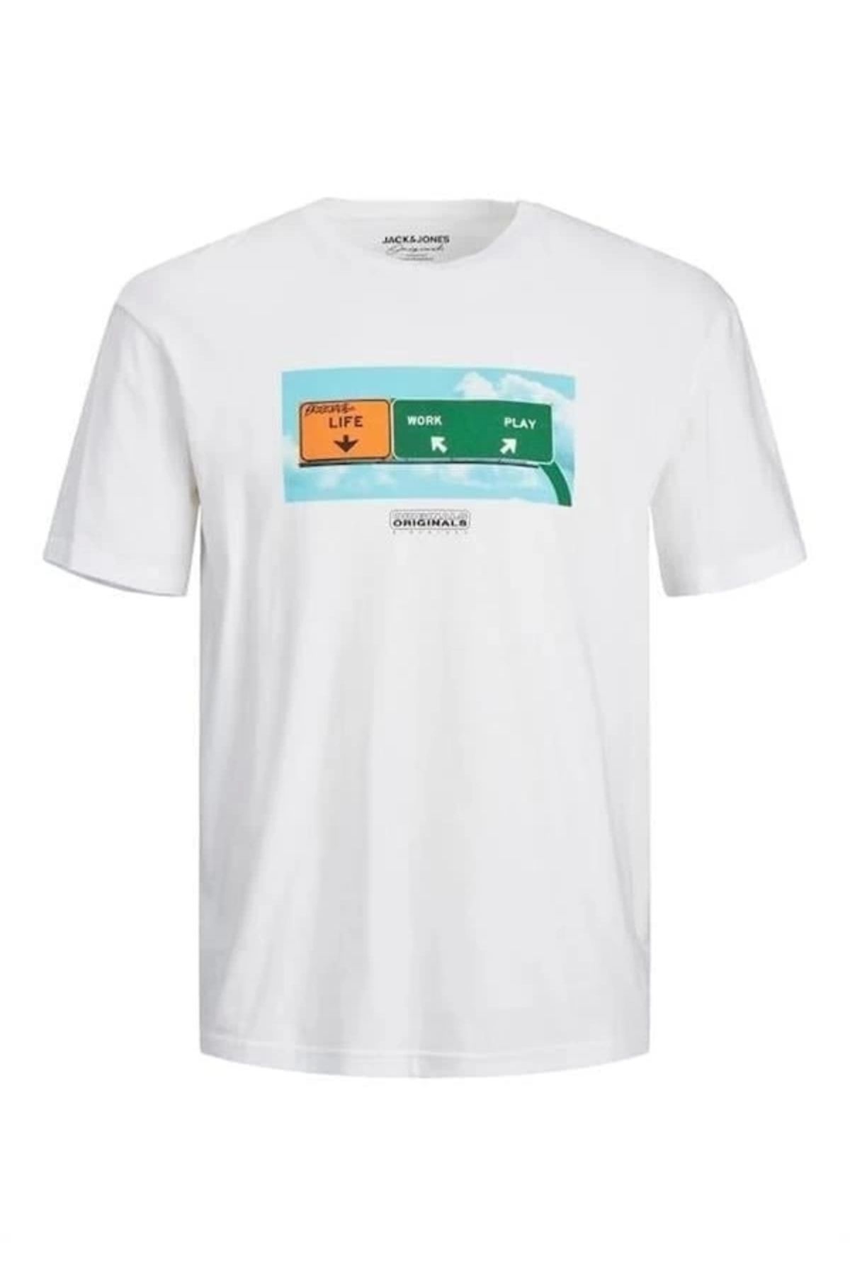 Lale Moda Baskılı Logolu Erkek T-Shirt