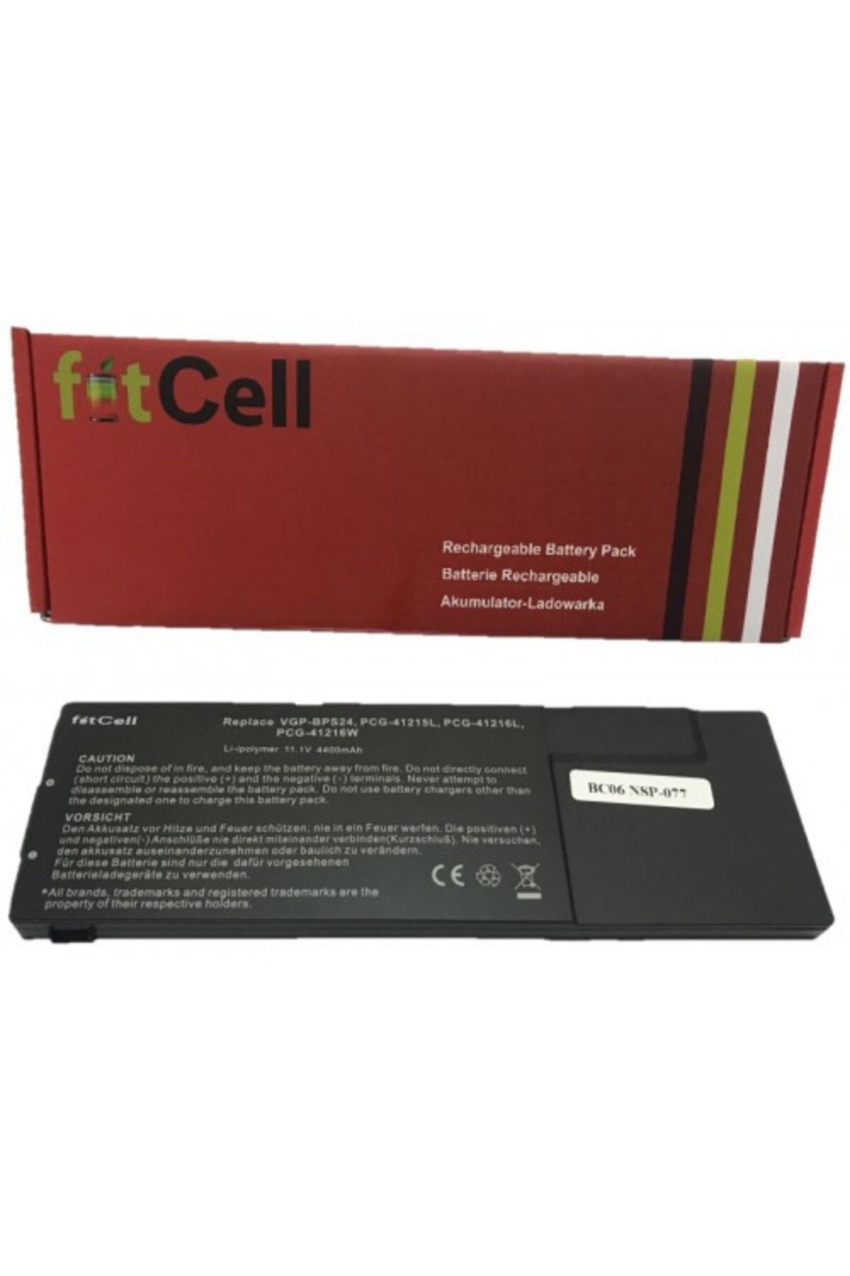 FITCELL Sony Vaio VPC-SB16FG/L , Vaio VPC-SB16FG/P uyumlu Notebook Batarya - Pil