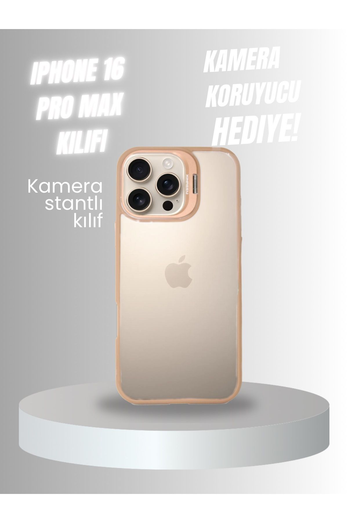 PERLA MOBILE IPHONE 16 PRO MAX GOLD MEGA KAMERA KORUYUCULU KILIF