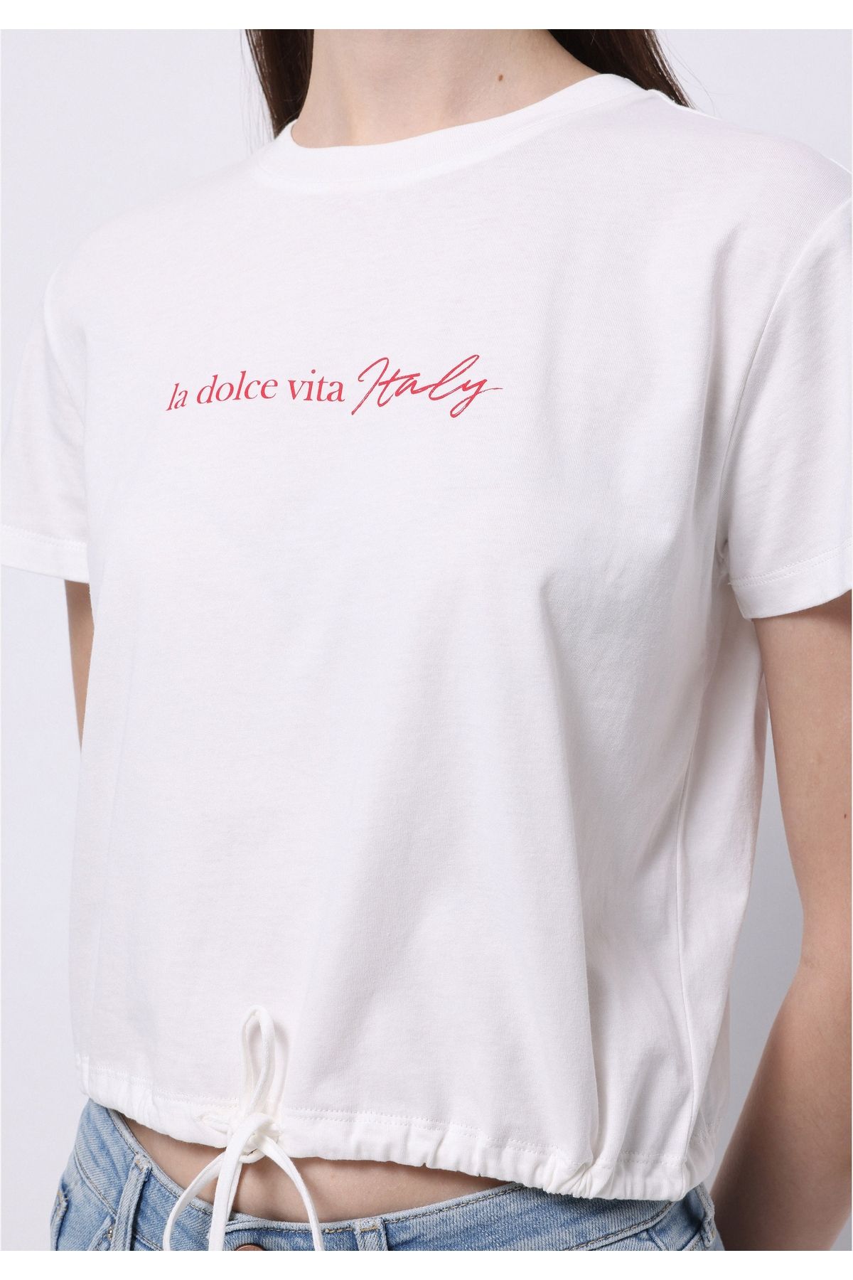 Colin's-Regular Fit Women's White Short Sleeve T-shirt 4