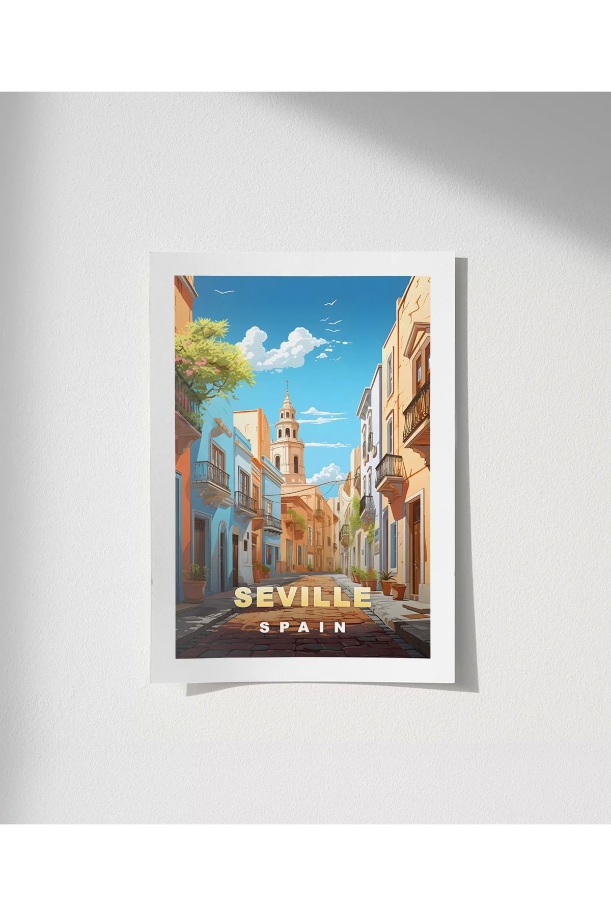 VOGLOO Çerçevesiz Poster Endülüs Ruhuyla Sevilla