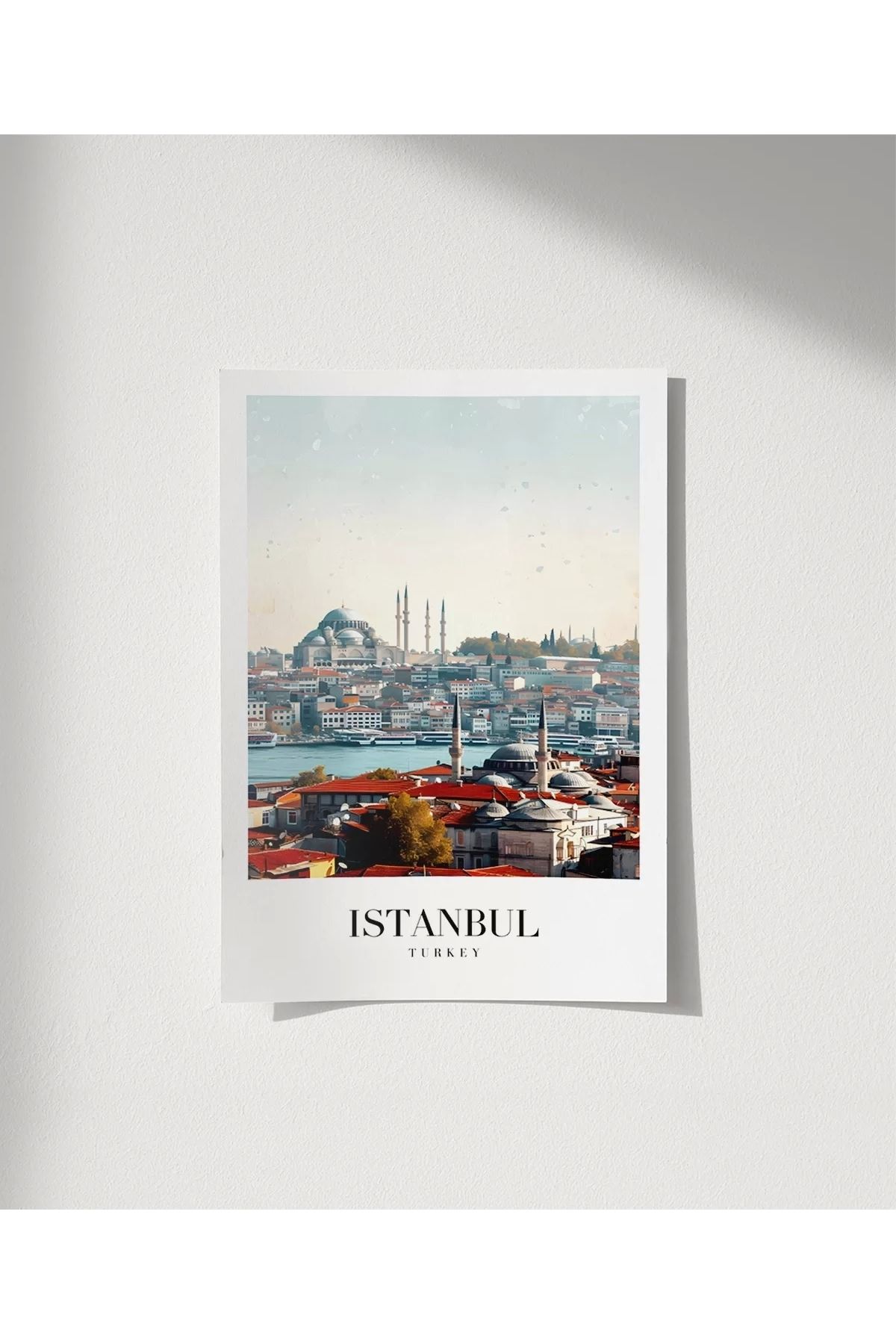 VOGLOO Çerçevesiz Poster Timeless Istanbul Skyline