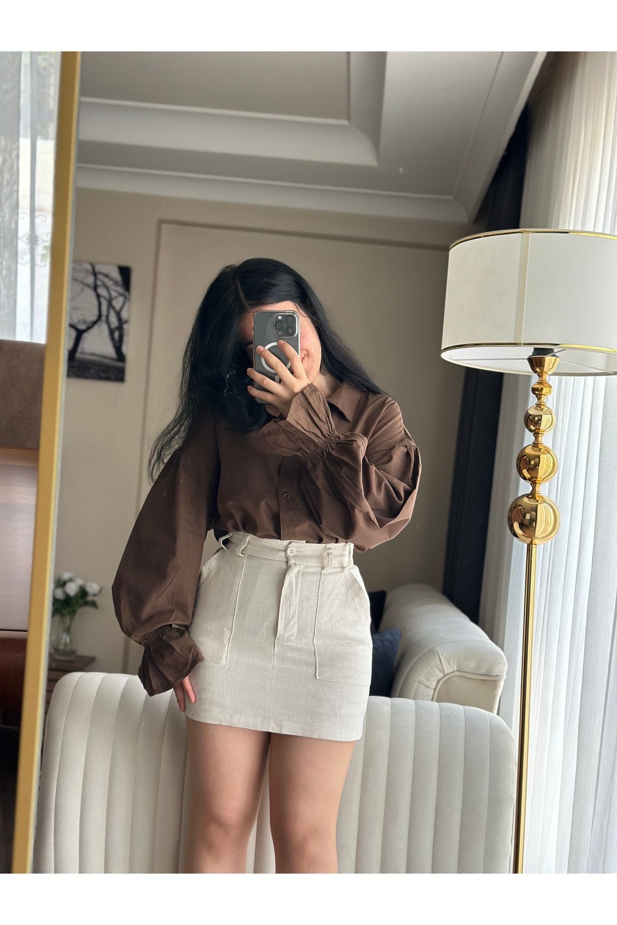 Khloe Keten Şortlu Mini Etek