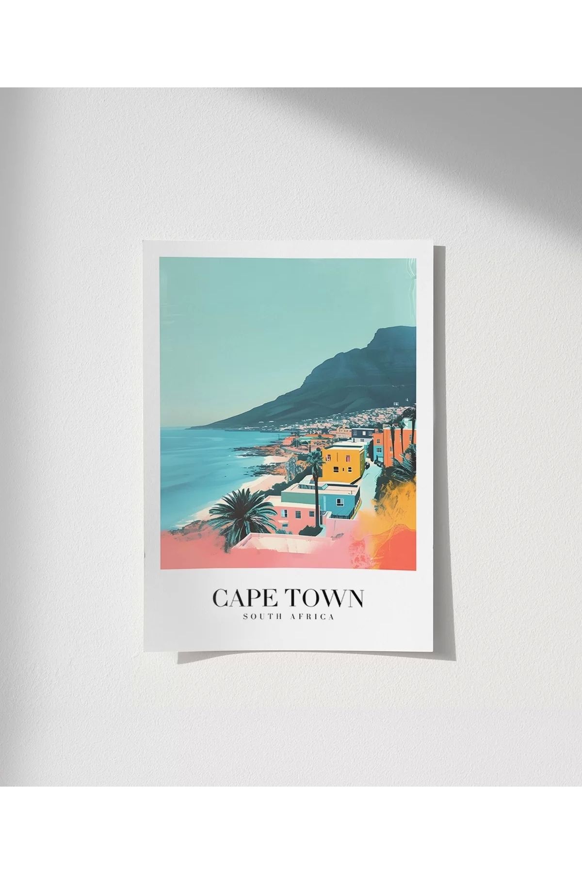 VOGLOO Çerçevesiz Poster Güney Afrika Masa Dağı