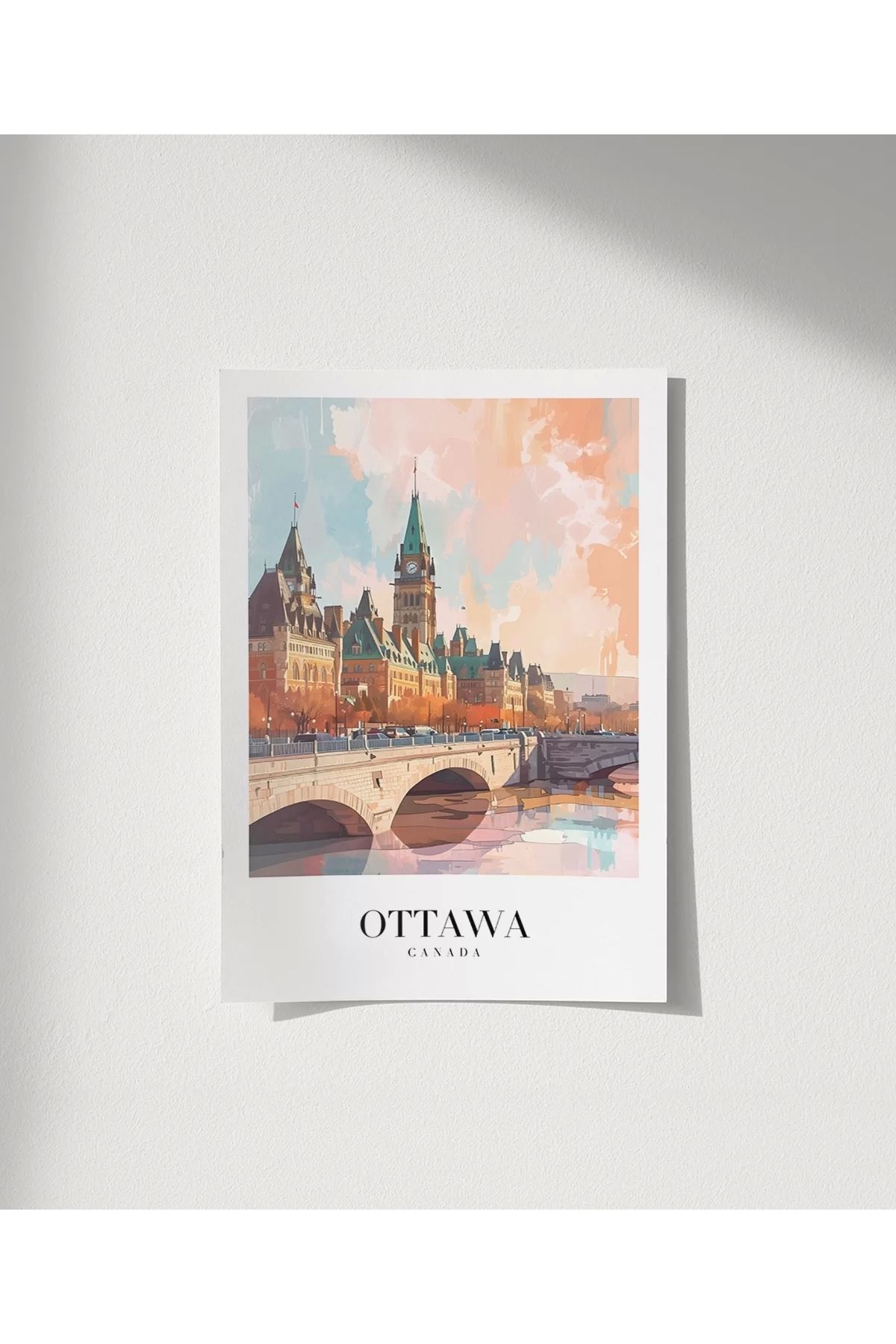 VOGLOO Çerçevesiz Poster Kanada Ottawa i