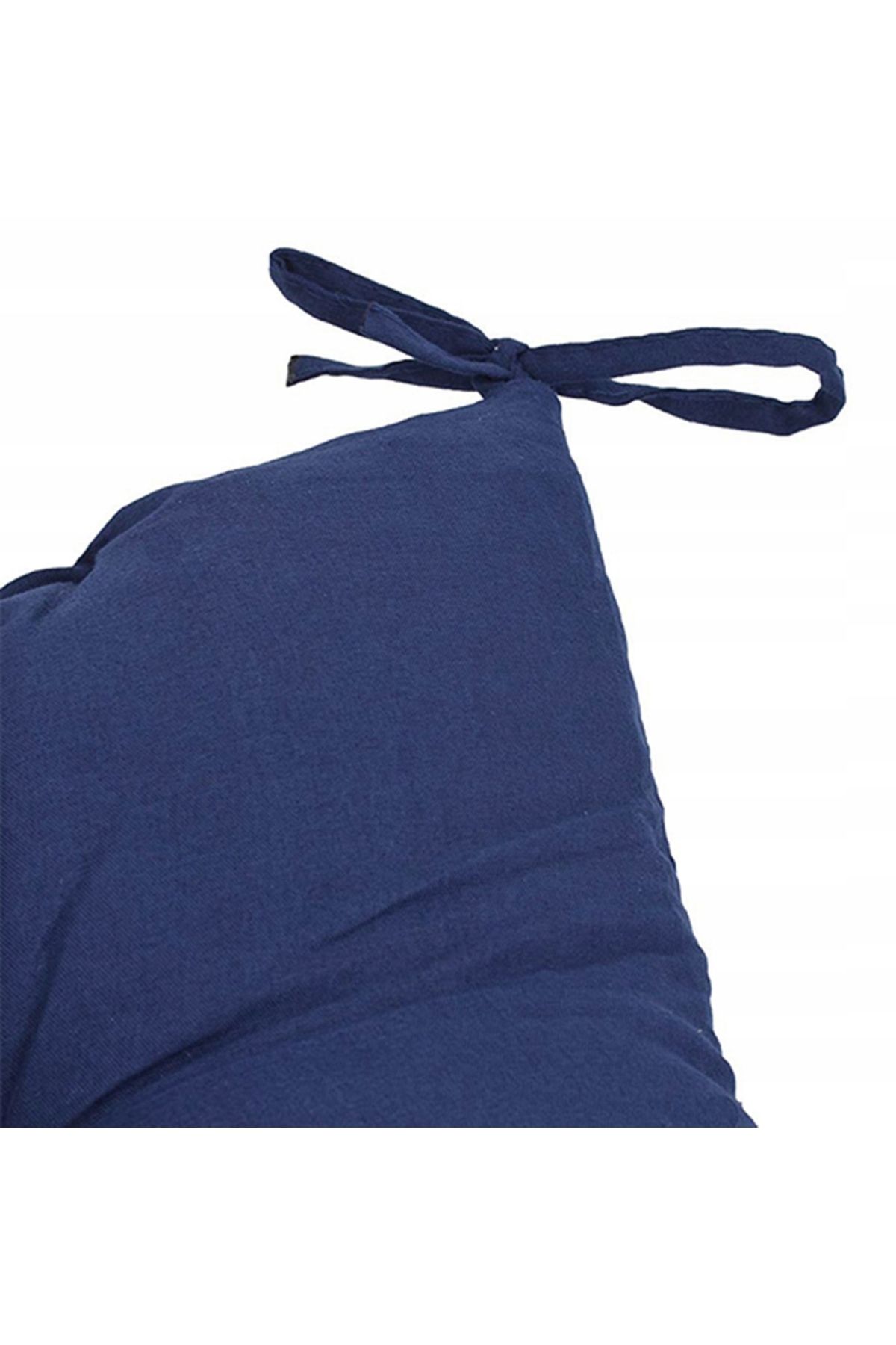 OEM-Perna scaun cu bretele de legat, 40x40 cm, 4 cm grosime, poliester si burete, albastru 4