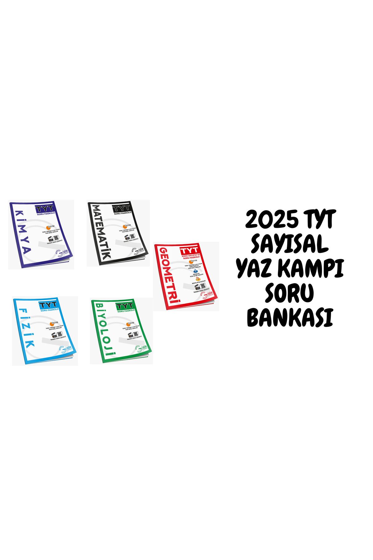 Gür Yayınları 2025 TYT SAYISAL YAZ KAMPI SORU BANKASI