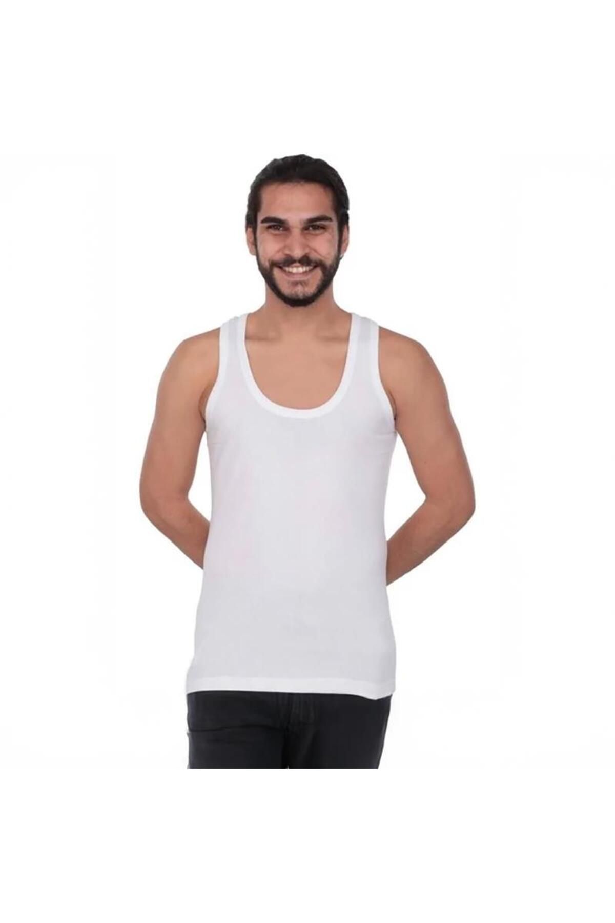 Tutku 102 Ribana Erkek Atlet Beyaz M 6'lı Paket