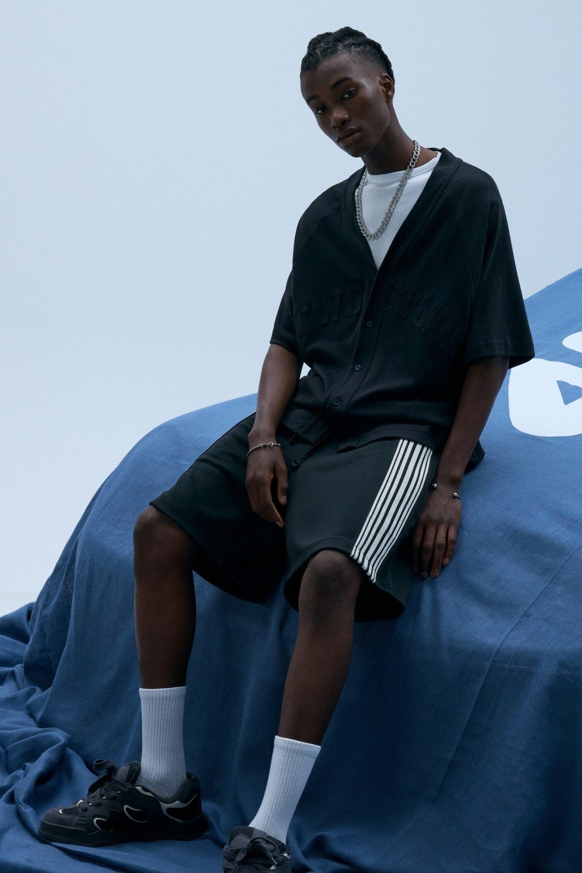 Pull & Bear Çizgili STWD jogger bermuda