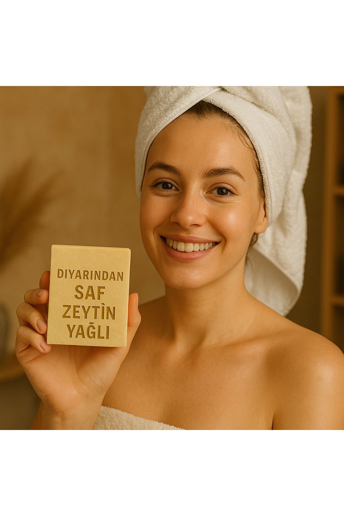 Diyarından Hatay Doğal Saf Zeytinyağlı Sabun 3 Adet (375 Gr)