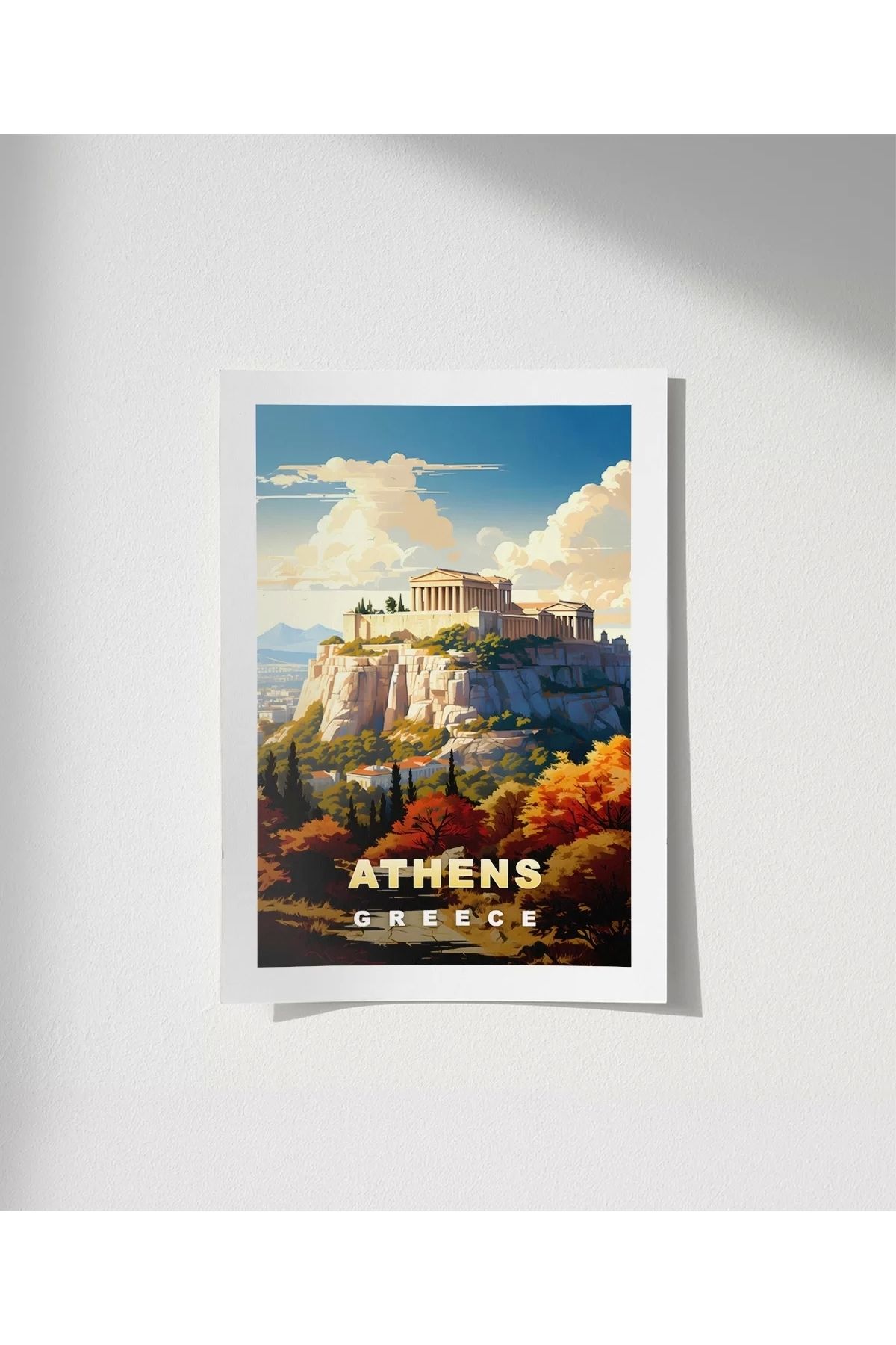 VOGLOO Çerçevesiz Poster Atina’nın İkonu