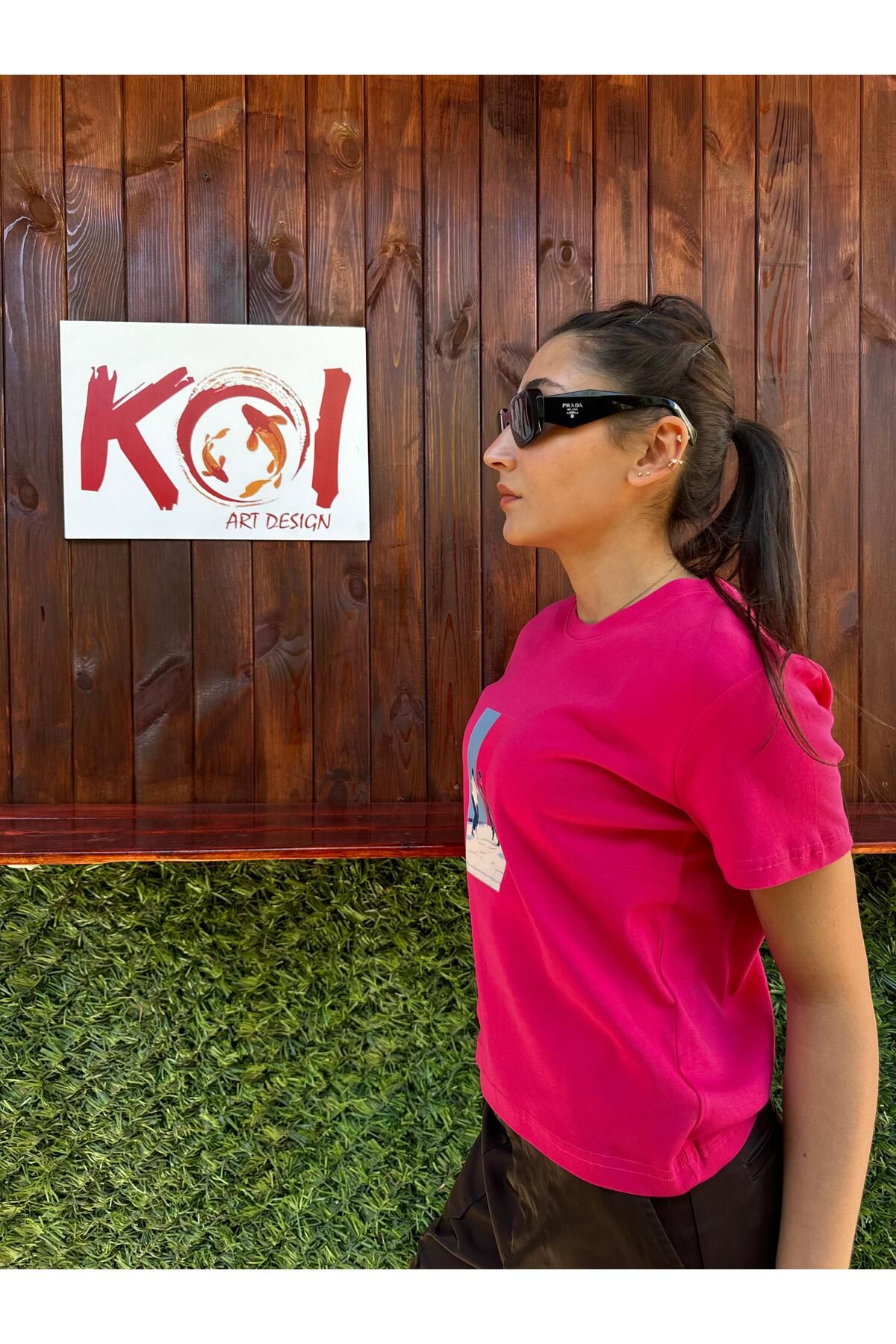 Butik dans / Kadın pembe Renk T-Shirt
