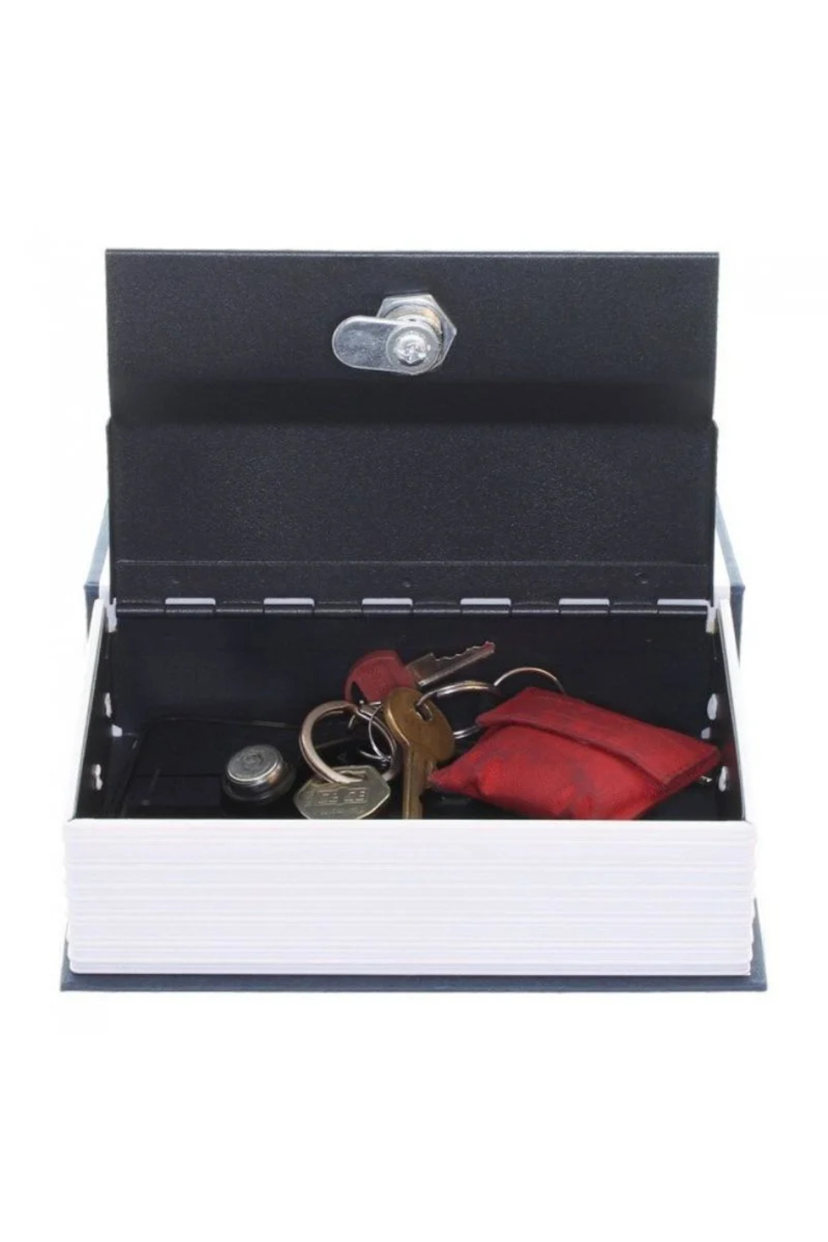 OEM-Dictionary secret safe with code, secure lock, 24 x 15.5 x 5.5 cm, blue 3