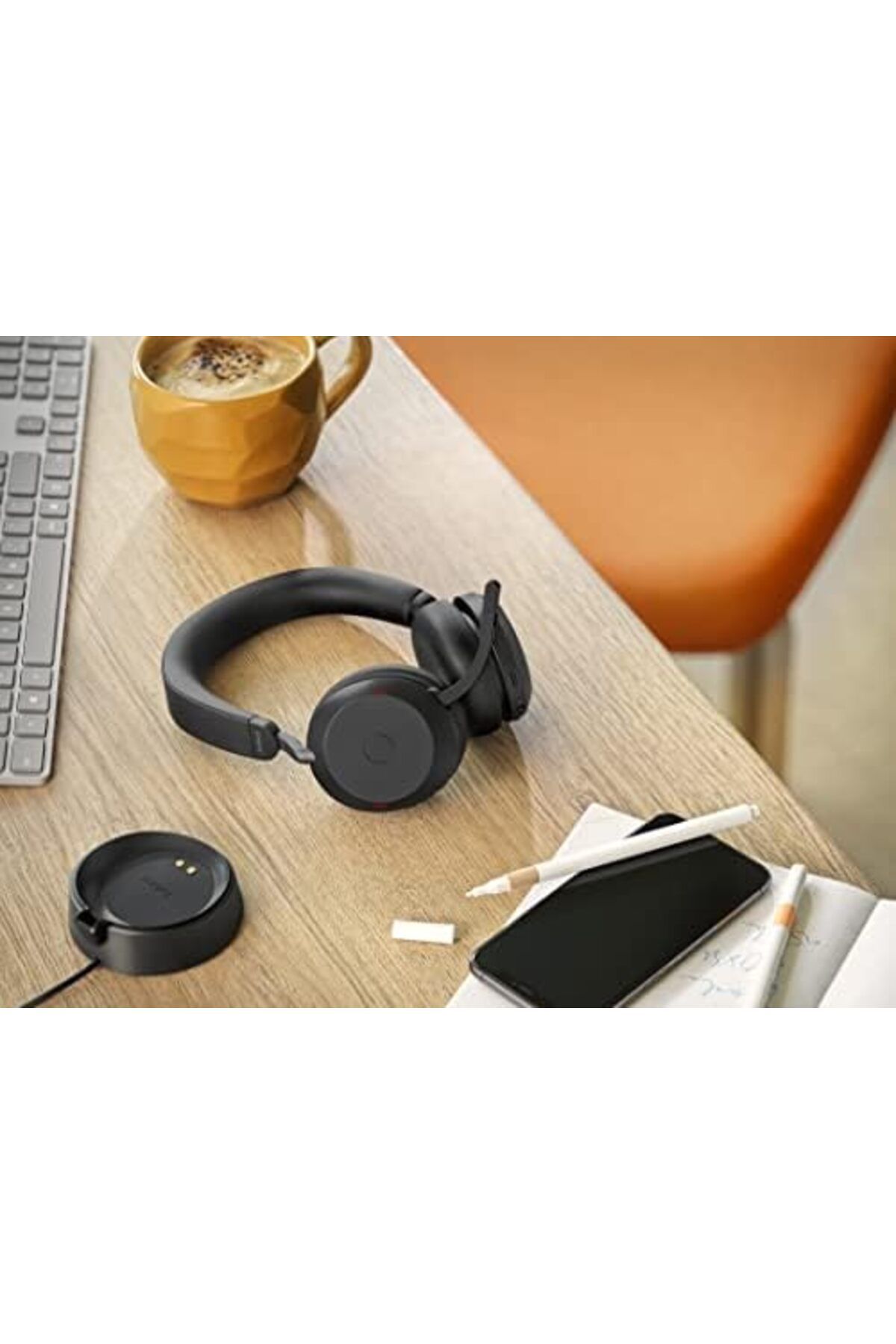 Jabra-Evolve2 75 Wireless Computer Headset with Charging Base and Advanced Noise Cancellation 7
