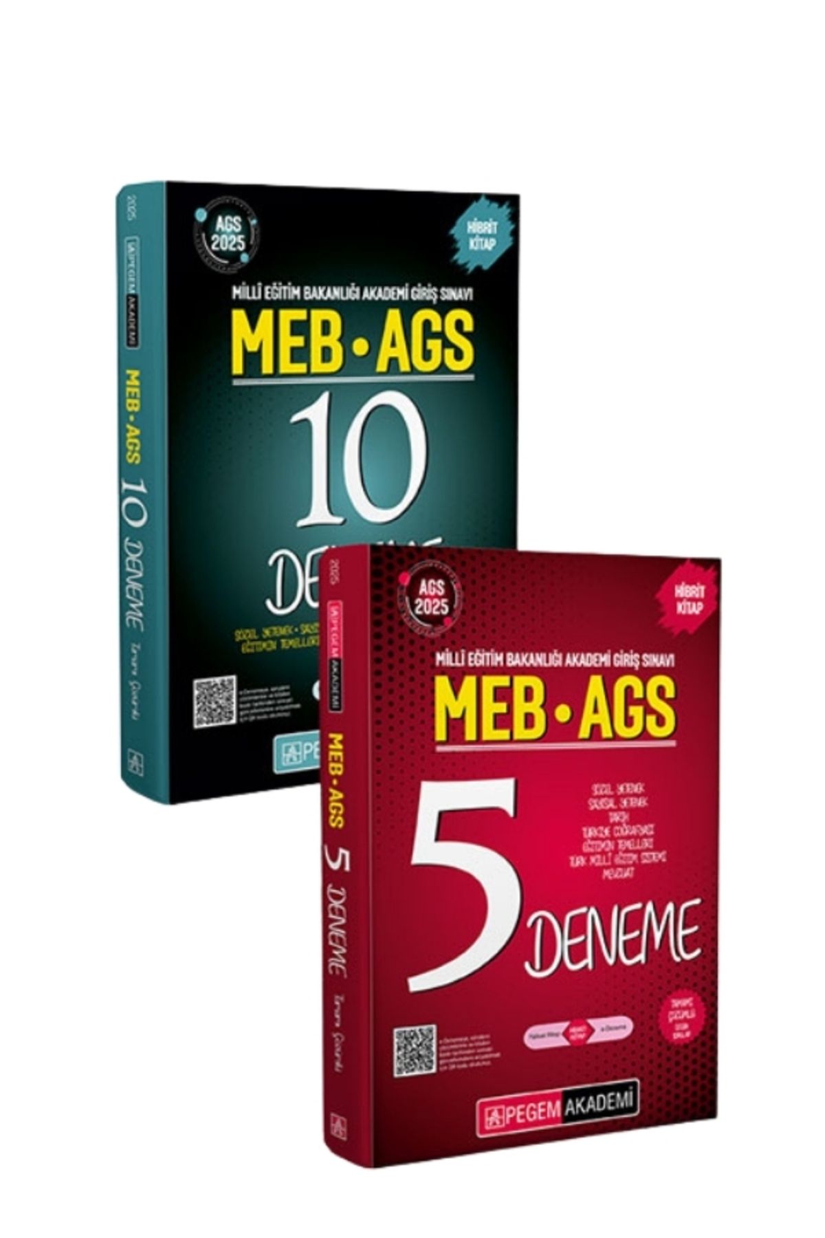 Pegem Akademi Yayıncılık PEGEM 2025 MEB-AGS Tamamı Çözümlü 15 Deneme Seti (2. Kitap) Yeni Nesil Soru Formatına Uygun