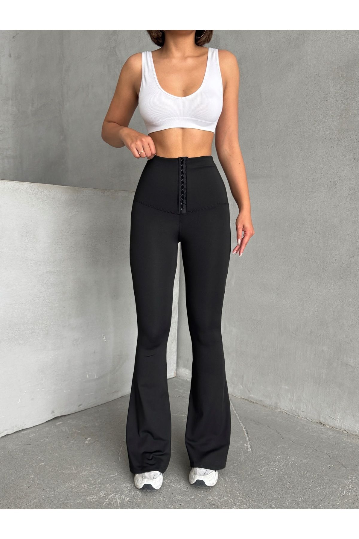 Miss Prova Bel Agraflı Flare Pantolon Tayt MISSPNT2619
