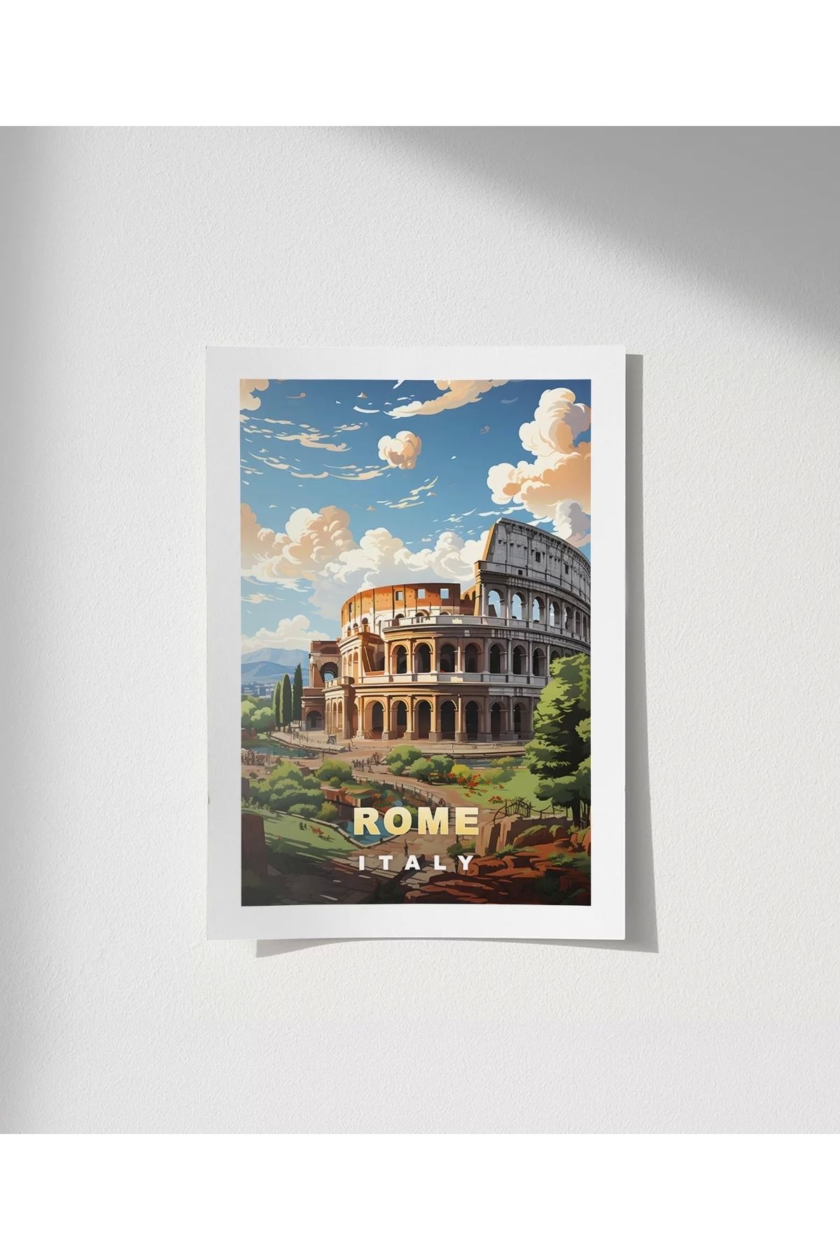 VOGLOO Çerçevesiz Poster Antik Roma Kolezyumu