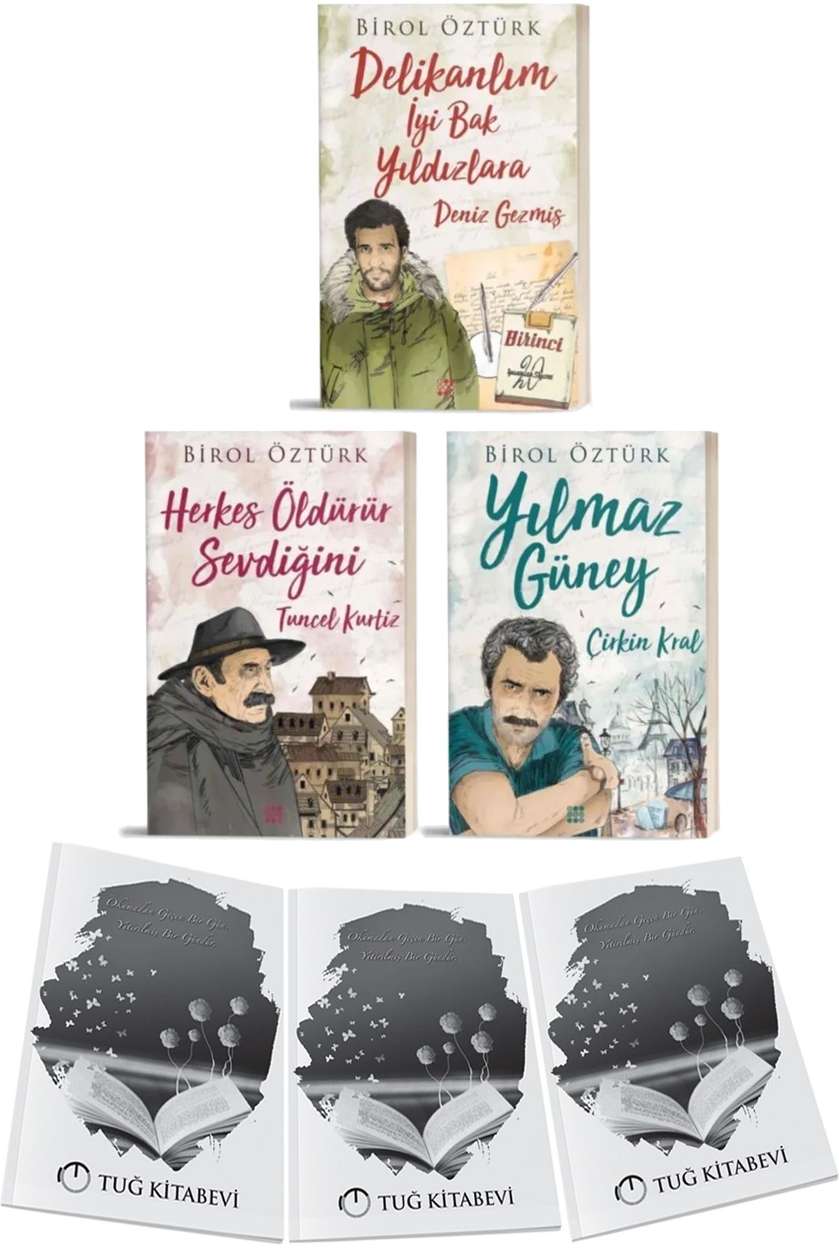 Dokuz Yayınları Deniz Gezmiş Delikanlım -Tuncel Kurtiz Herkes Öldürür Sevdiğini-Yılmaz Güney Çirkin Kral + Hediyeli