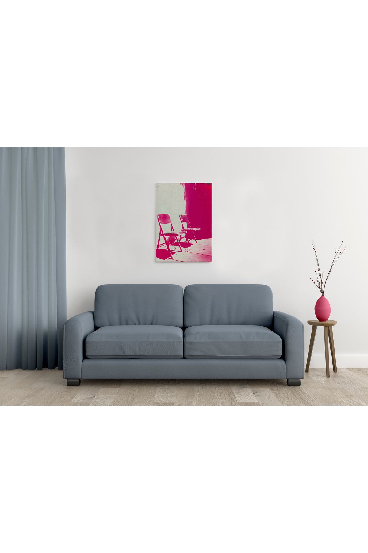 waspandhornet Retro Sandalye Tasarımlı MDF Tablo