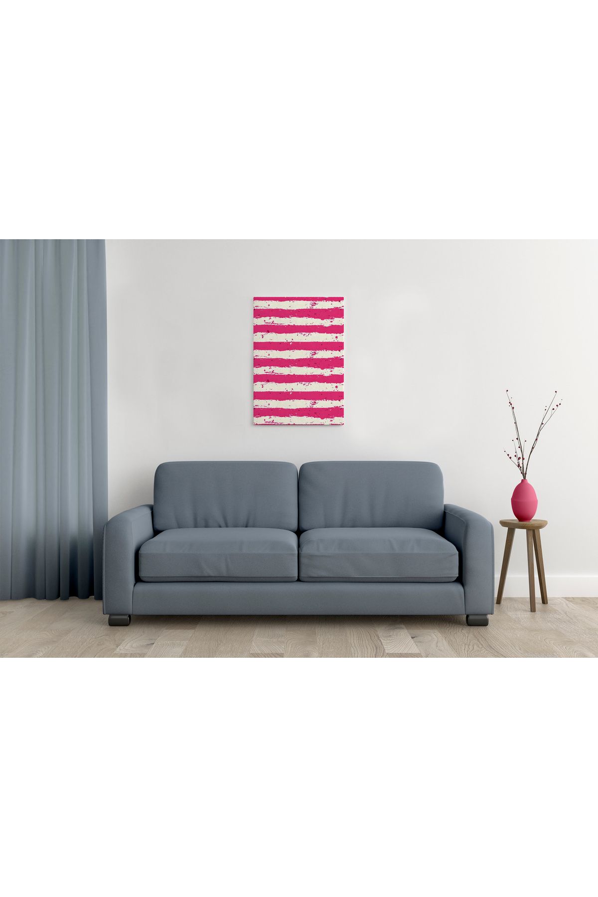 waspandhornet Modern Çizgili MDF Duvar Tablosu