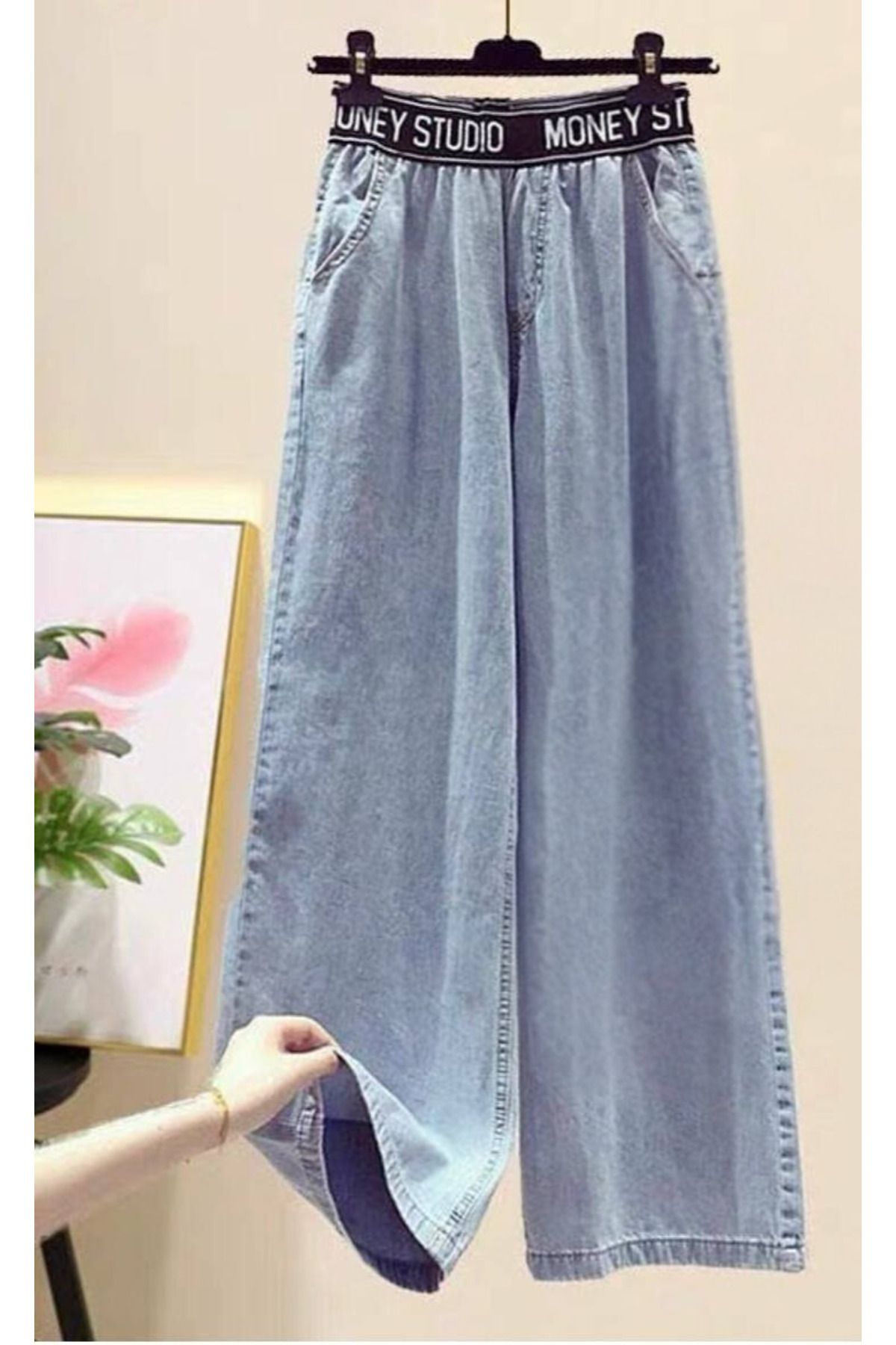 Lorinya Butik Beli Lastikli Palazzo Pantolon