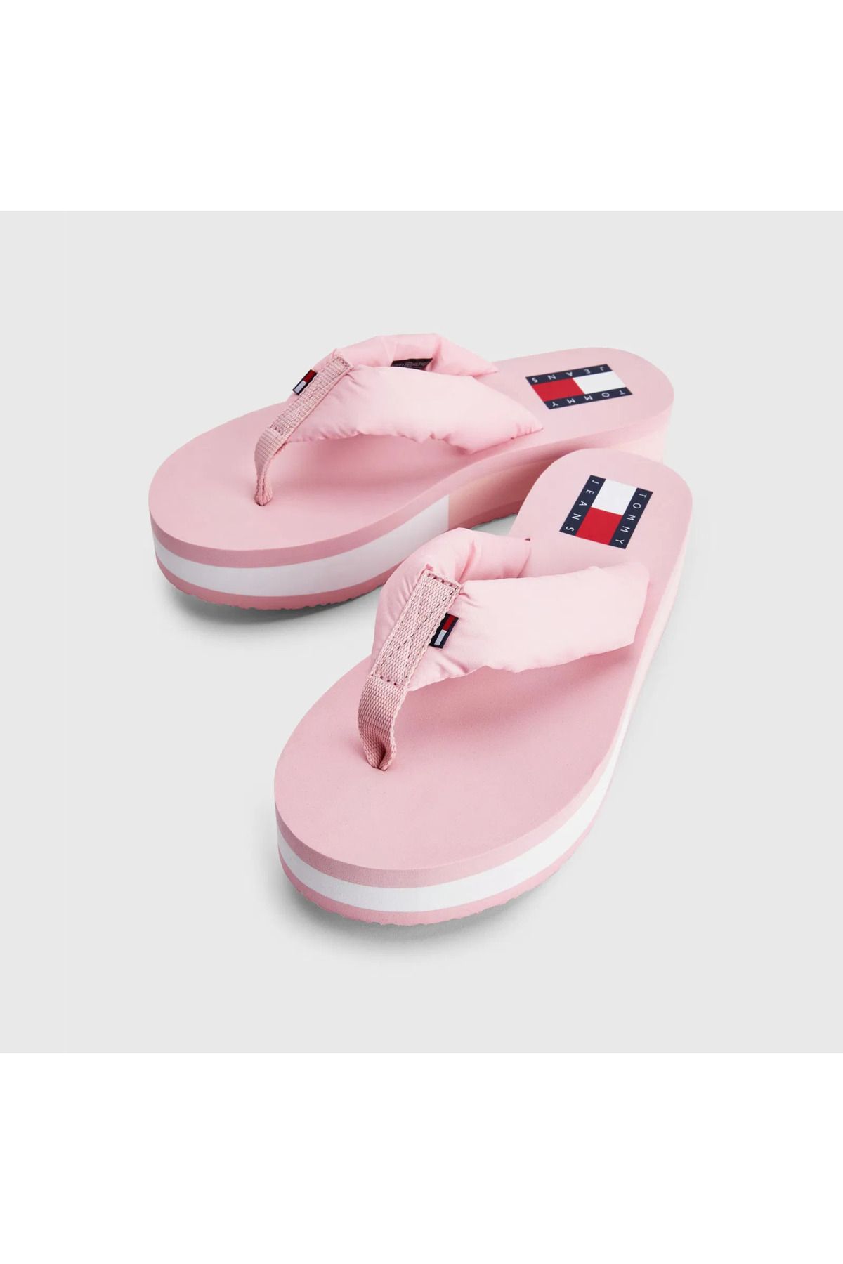 Tommy Hilfiger Webbing Mid Beach Kadın Pembe Terlik
