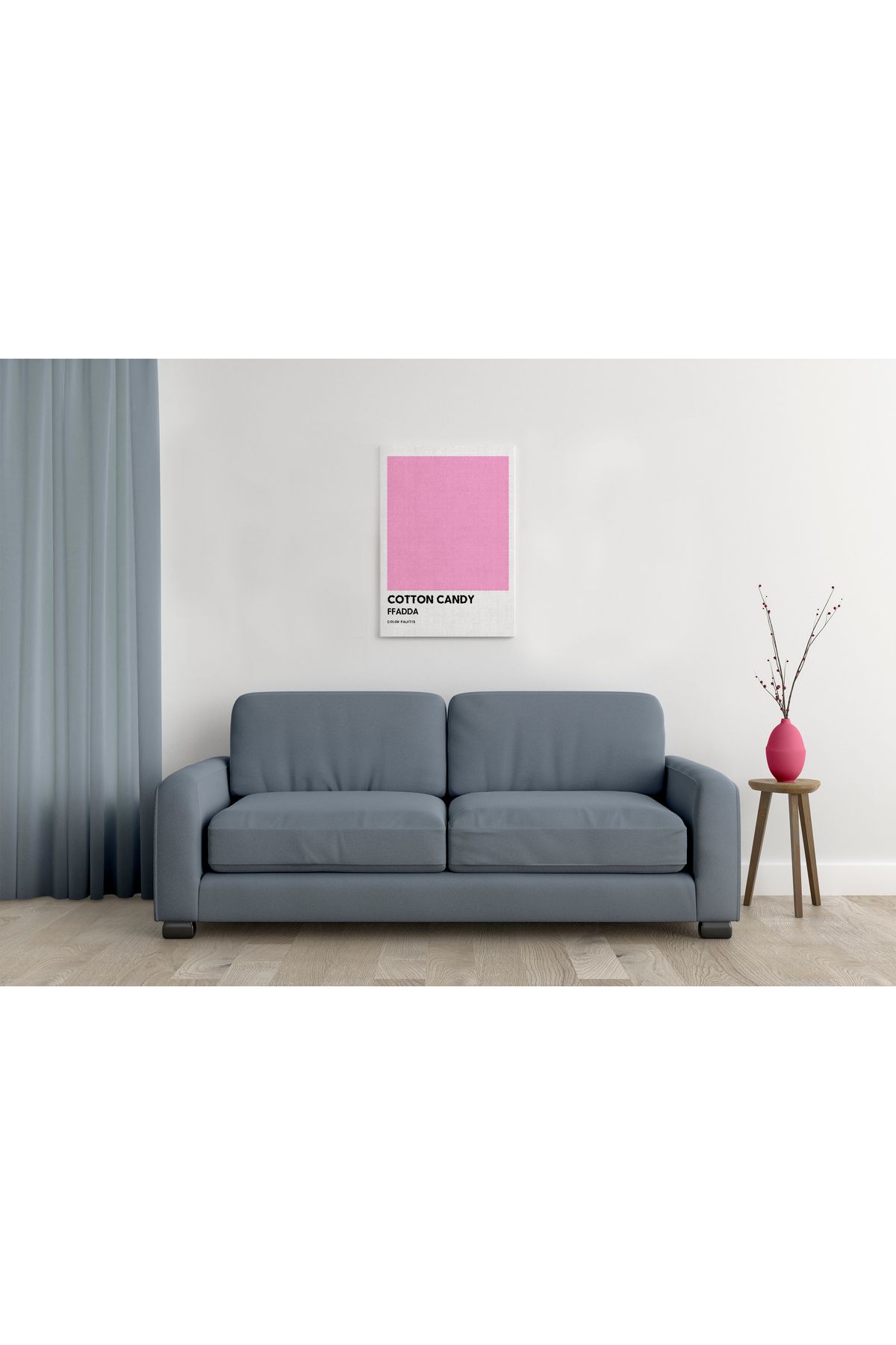 waspandhornet Cotton Candy FFADDA Renk Paleti MDF Tablo