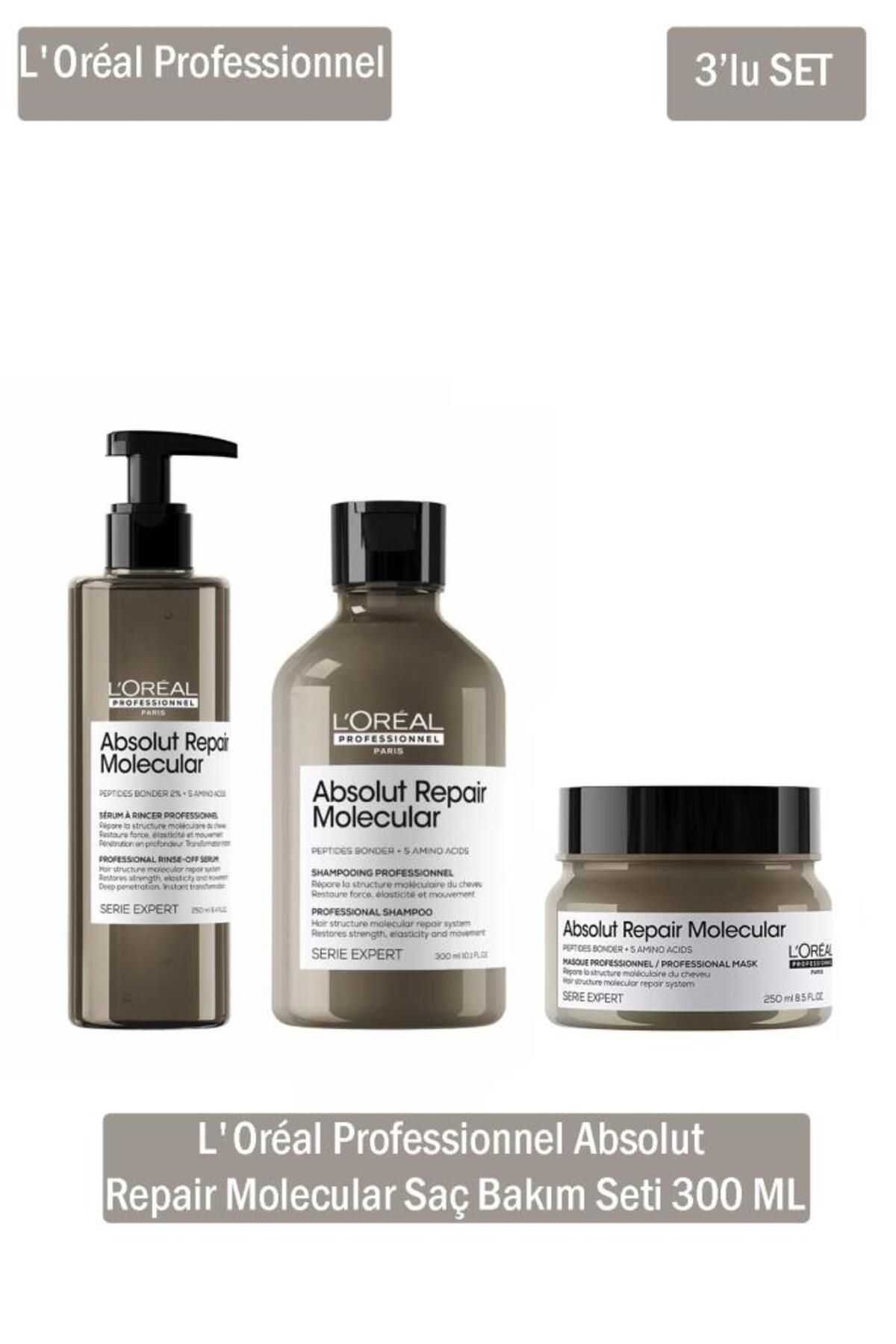 L'oreal Professionnel Absolut Repair Molecular 300 ml Saç Bakım Seti
