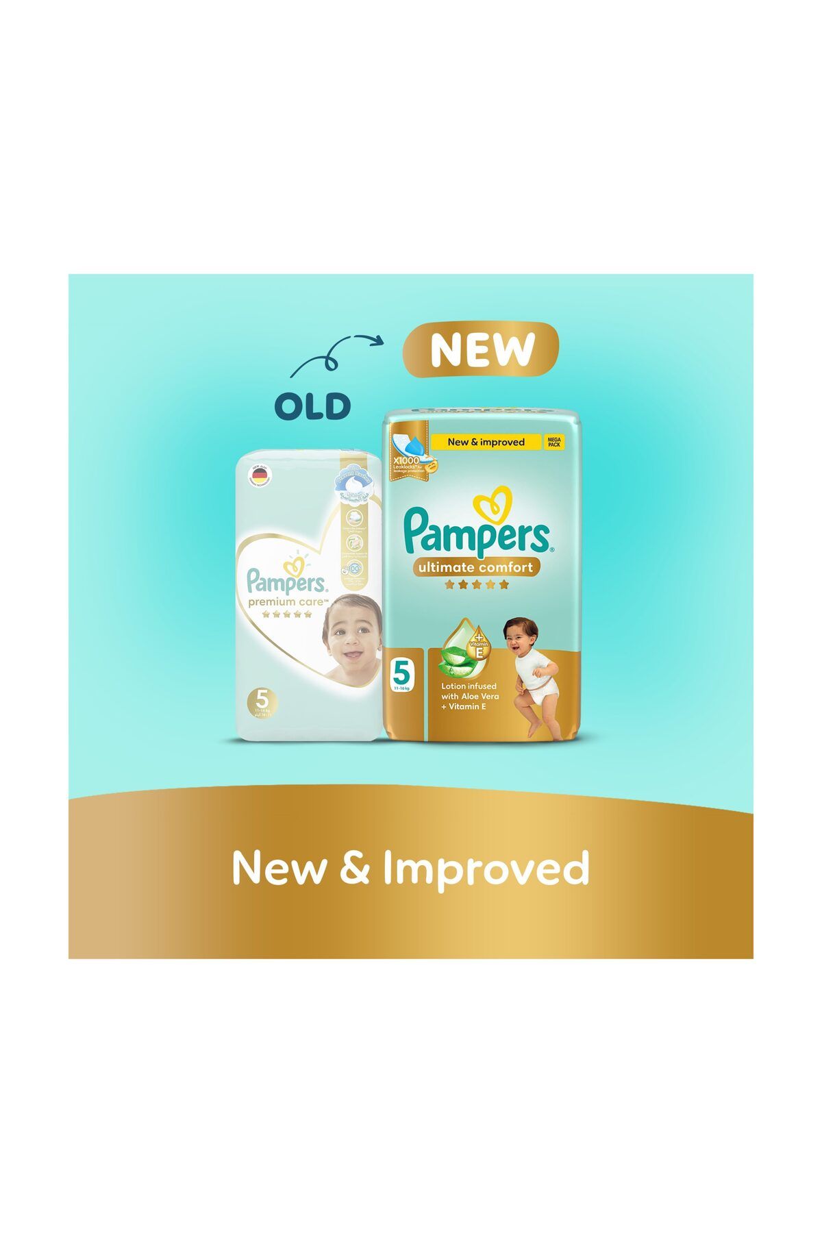 Pampers-Ultimate Comfort Taped Diapers, Size 5, 11–16kg, 46 Count 2