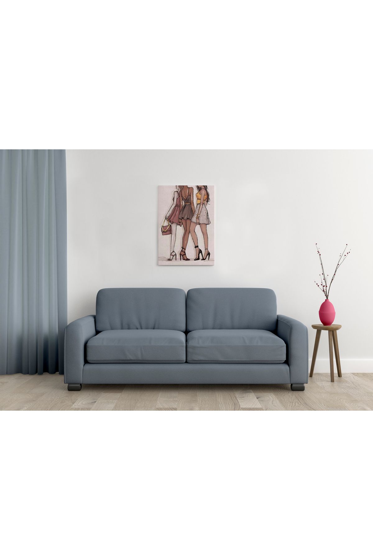 waspandhornet Modern Çizgilerle Stil Sahibi Kadınlar Tablosu