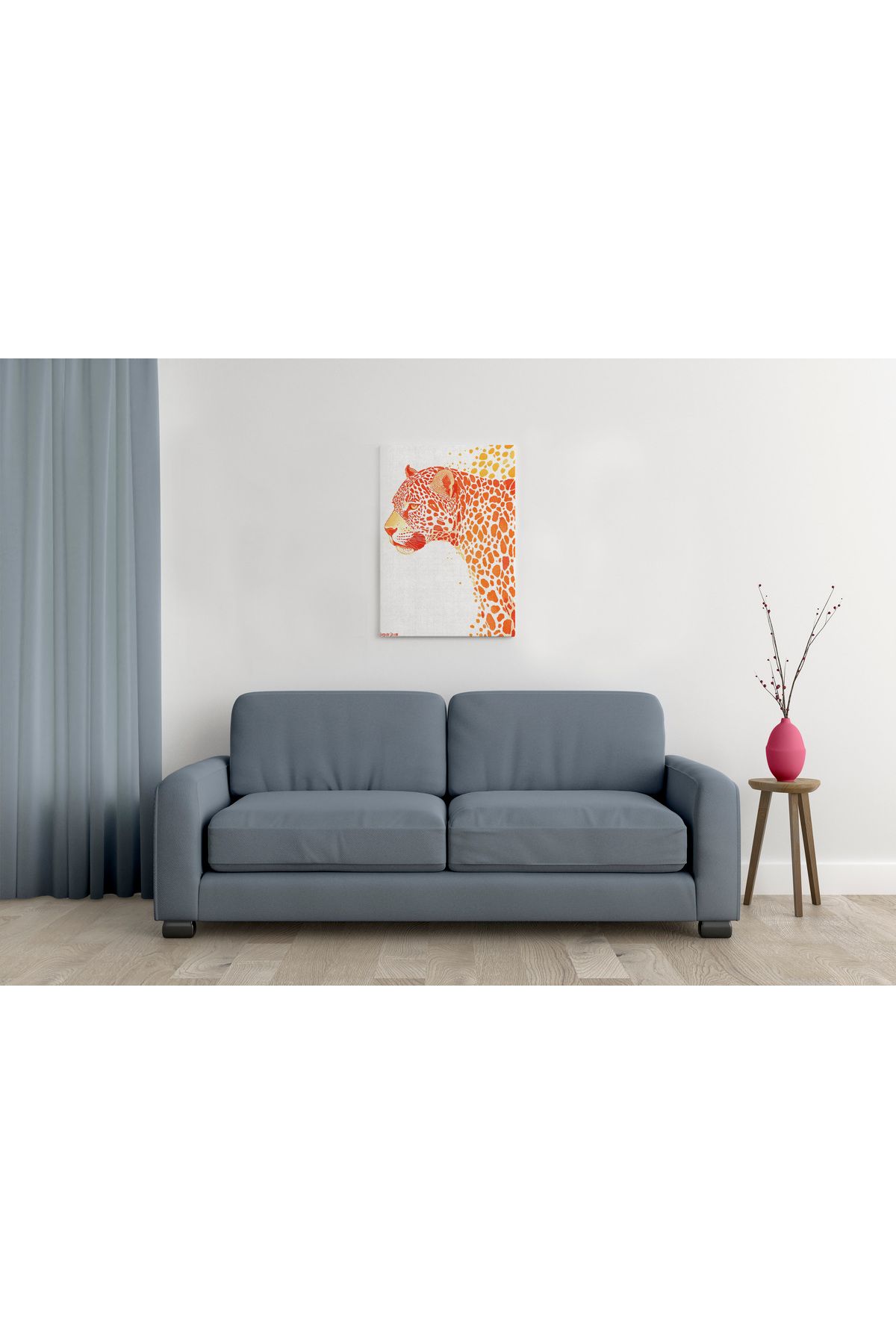 waspandhornet Hayvan Desenli Modern MDF Tablo