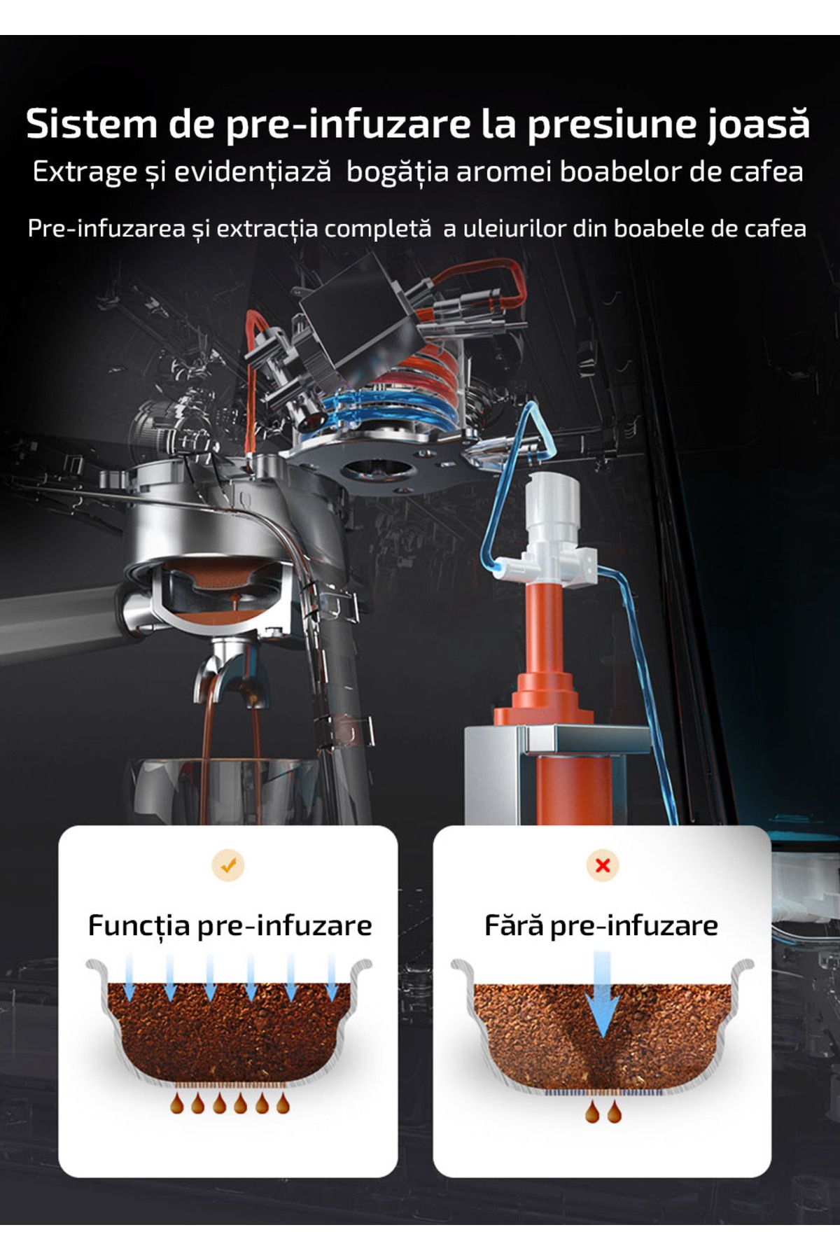 Zass-Semi-professional espresso coffee machine ZASS Pro Line ZEM 11, 2800W Touch LED display 20 bar 2.7 L 15