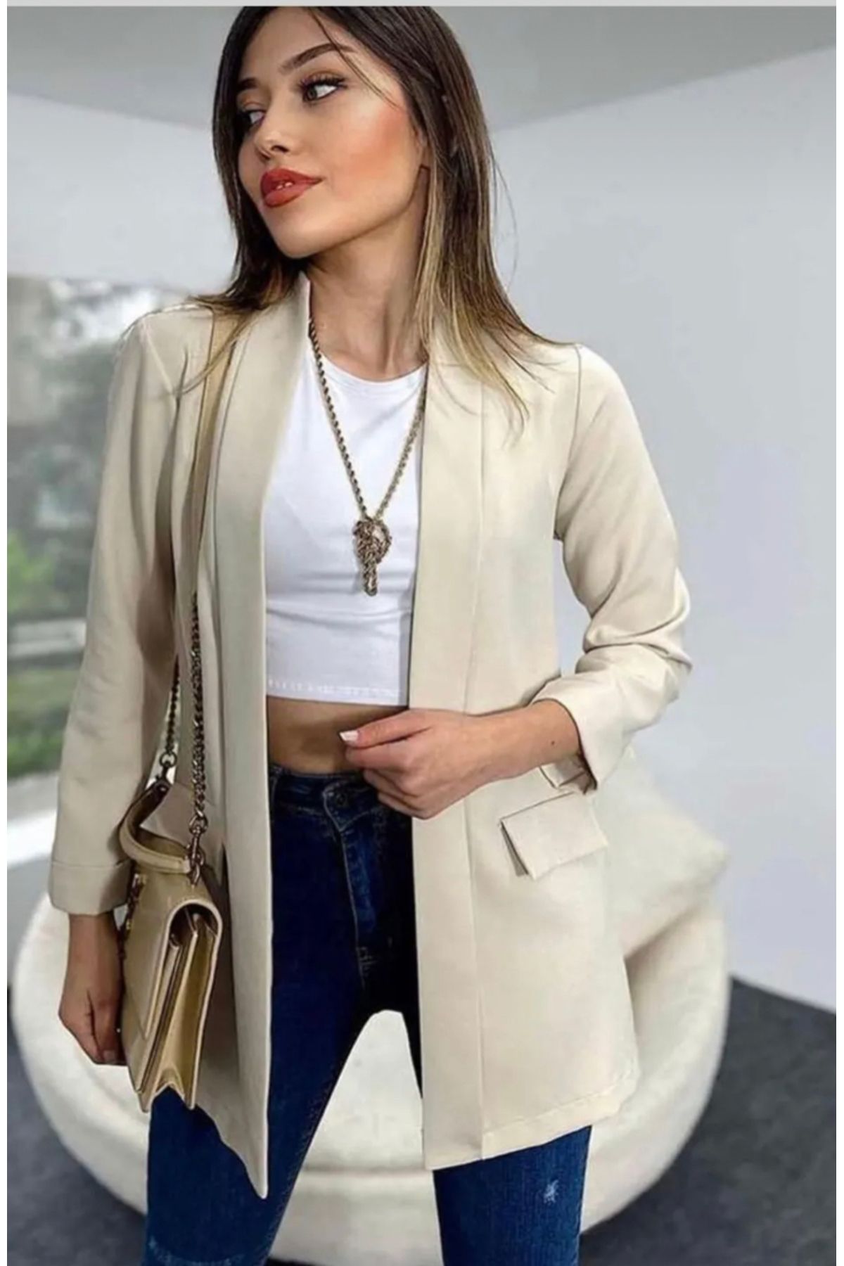 sarıdağ Şal yaka ceket