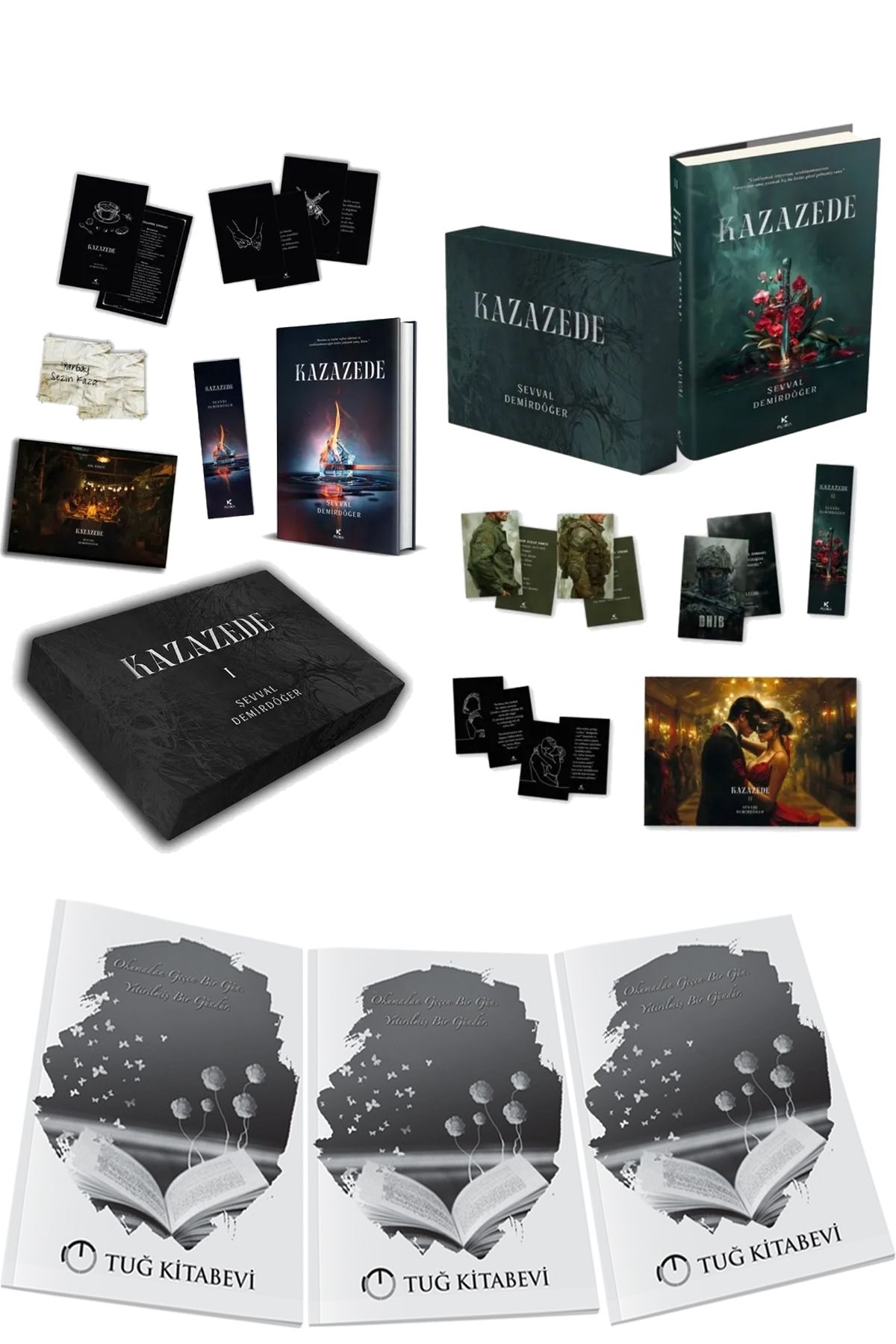 Pukka yayınları Kazazede 1 ve Kazazede 2 Özel Seri Kutulu Set Şevval Demirdöğer + Hediyeli